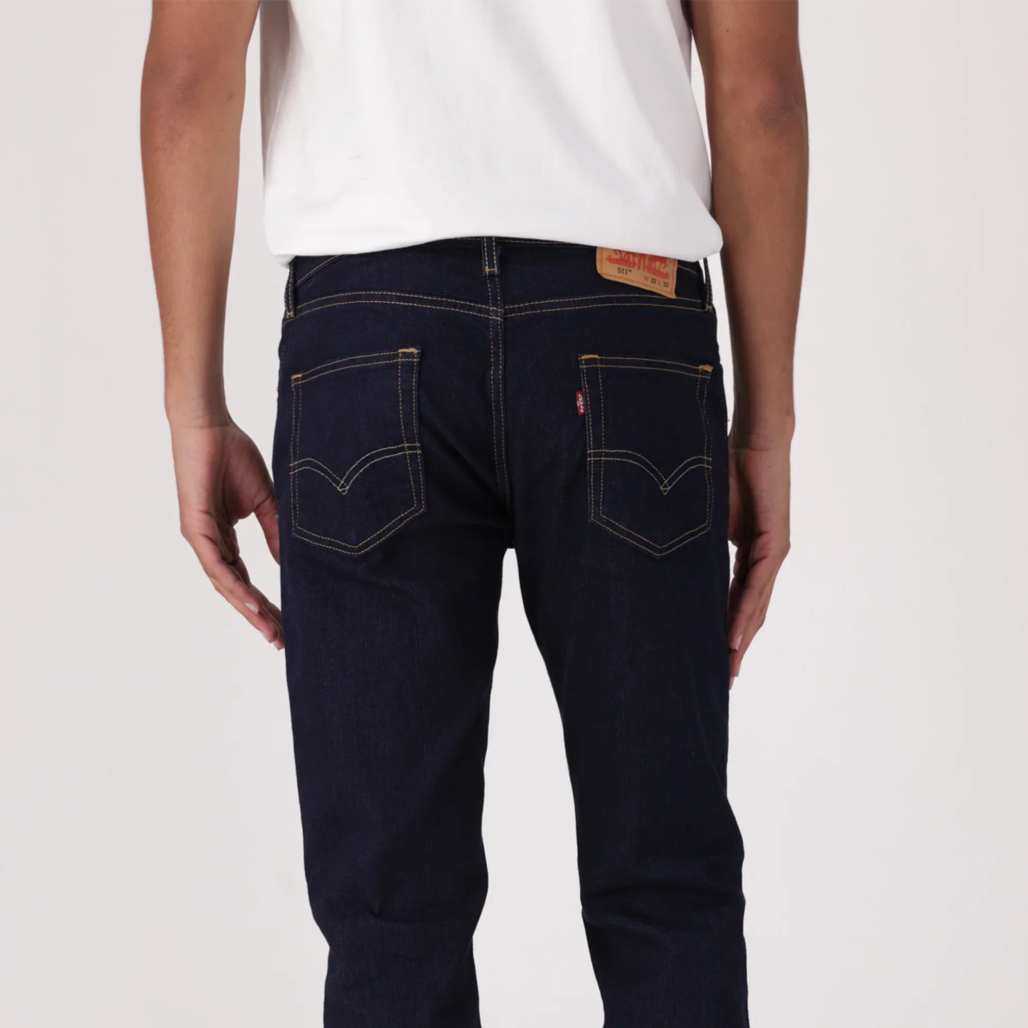 LEVI'S® MEN'S 511™ SLIM JEANS - DARK INDIGO WORN IN - Image 3