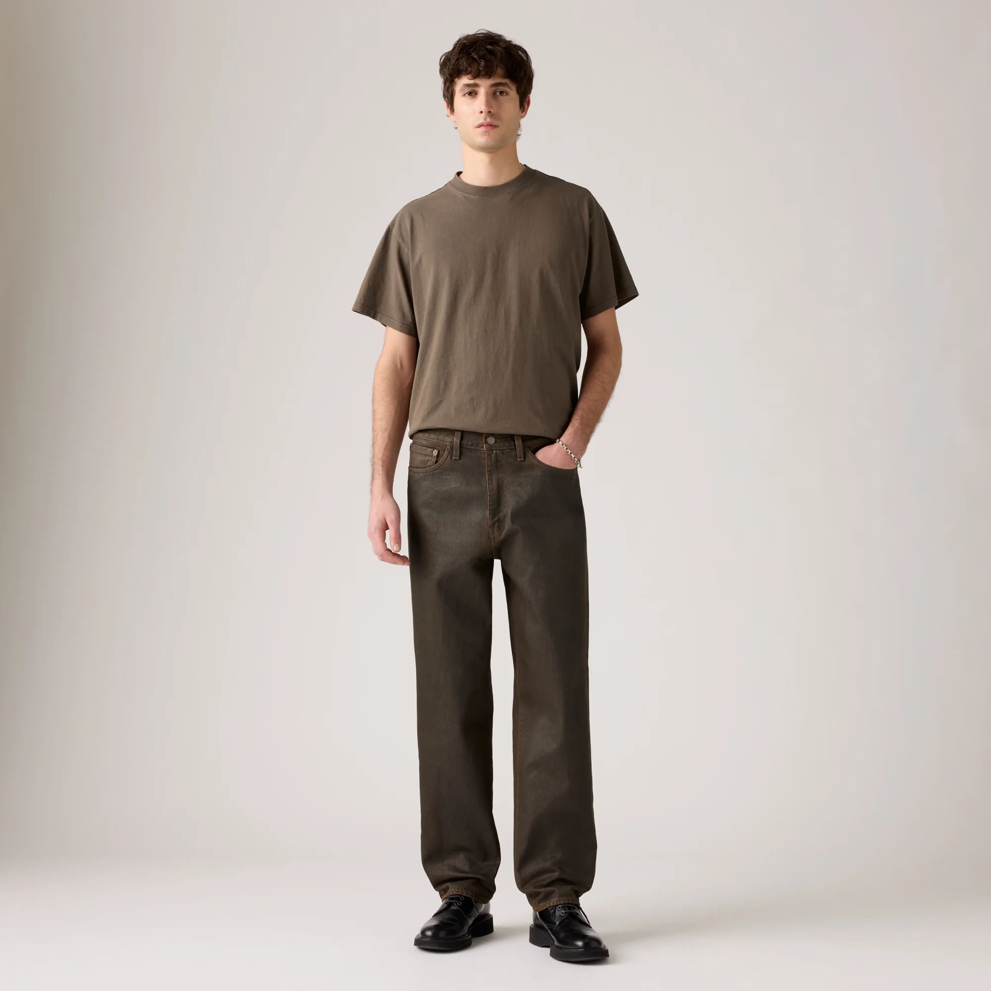 LEVI’S® MEN'S 568™ LOOSE STRAIGHT JEANS - BROWN - Image 2