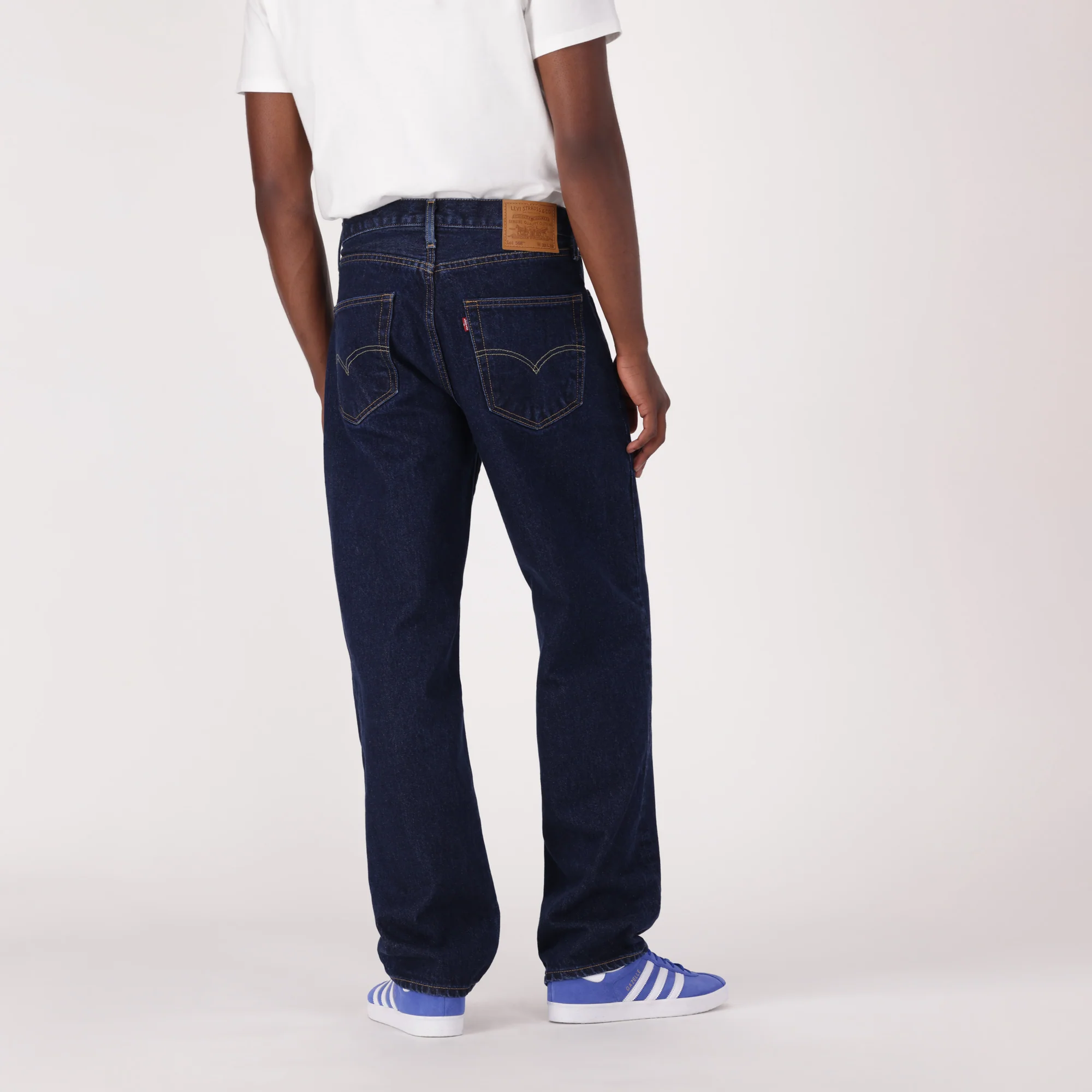 LEVI’S® MEN'S 568™ LOOSE STRAIGHT JEANS - DARK WASH - Image 3