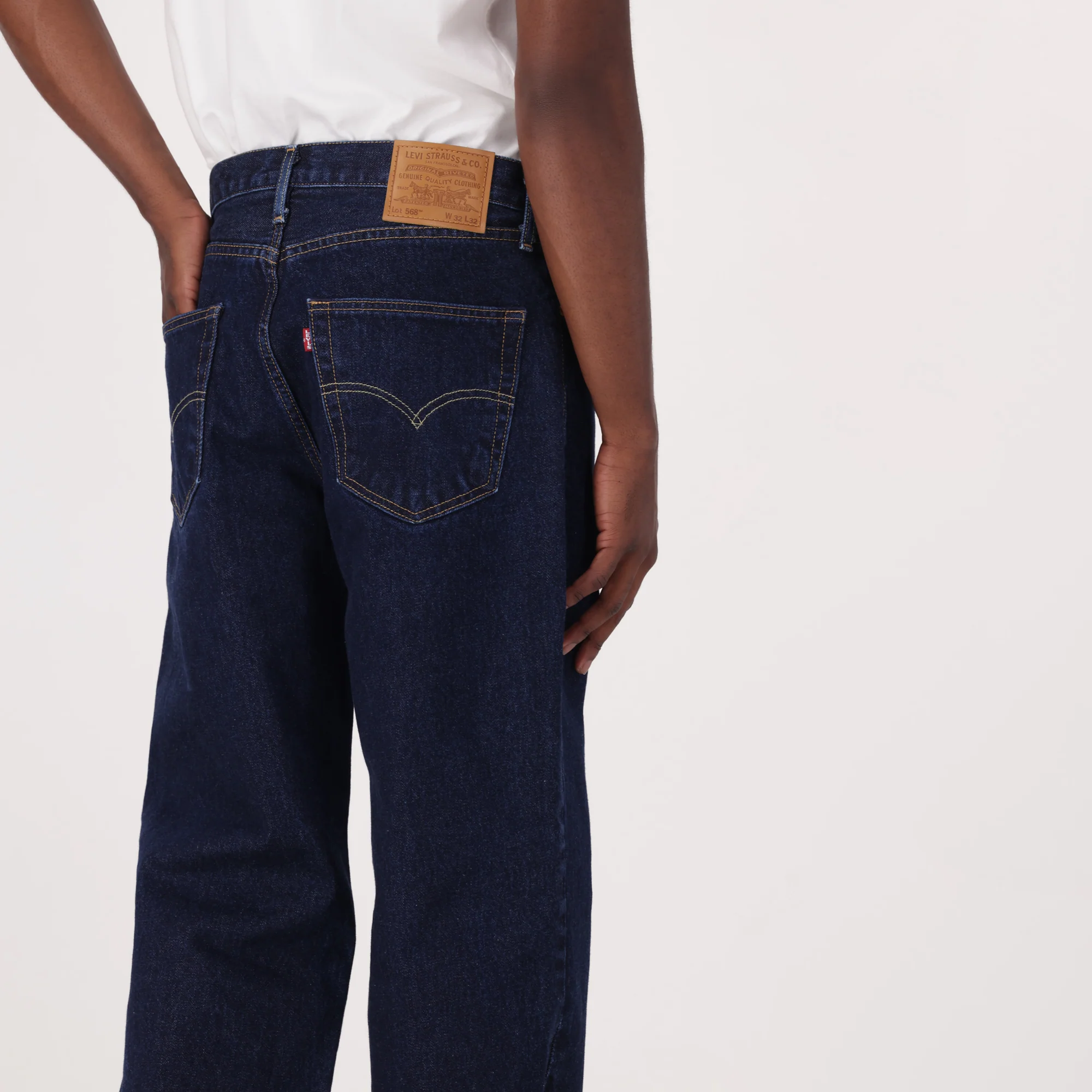 LEVI’S® MEN'S 568™ LOOSE STRAIGHT JEANS - DARK WASH - Image 5
