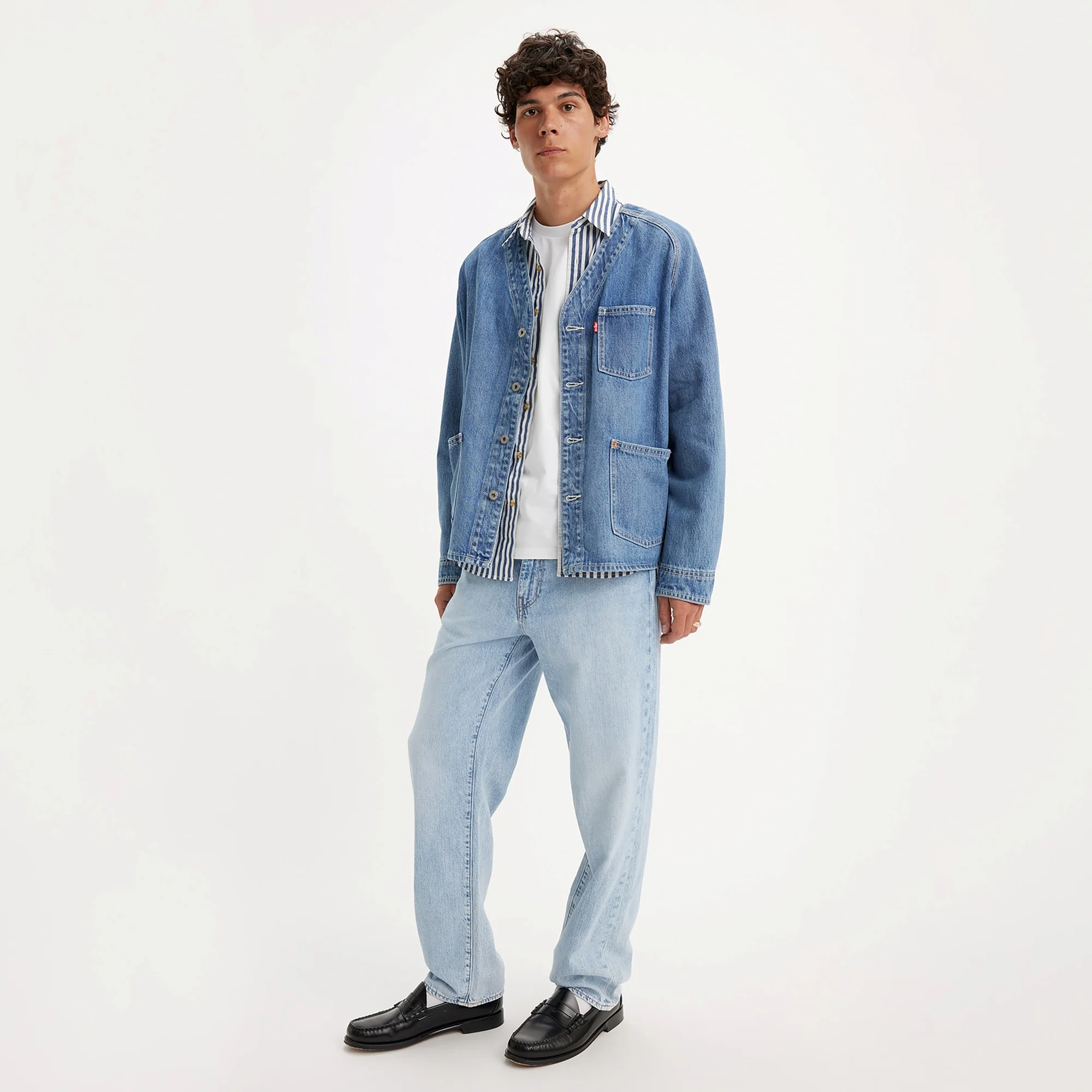 LEVI’S® MEN'S 568™ LOOSE STRAIGHT LIGHTWEIGHT JEANS - LIGHT WASH - Image 6