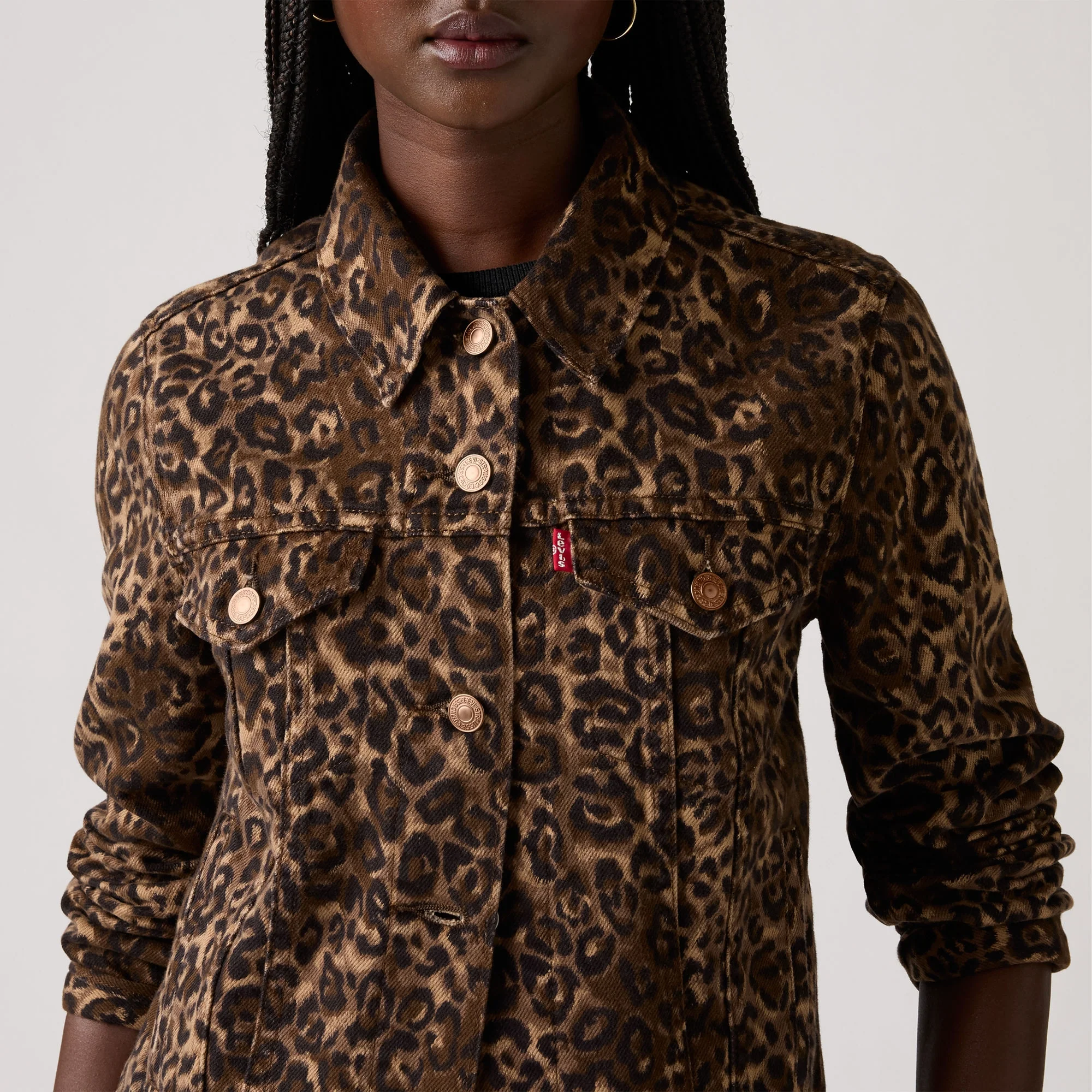 LEVI’S® WOMEN'S ORIGINAL TRUCKER JACKET - BROWN - Image 2