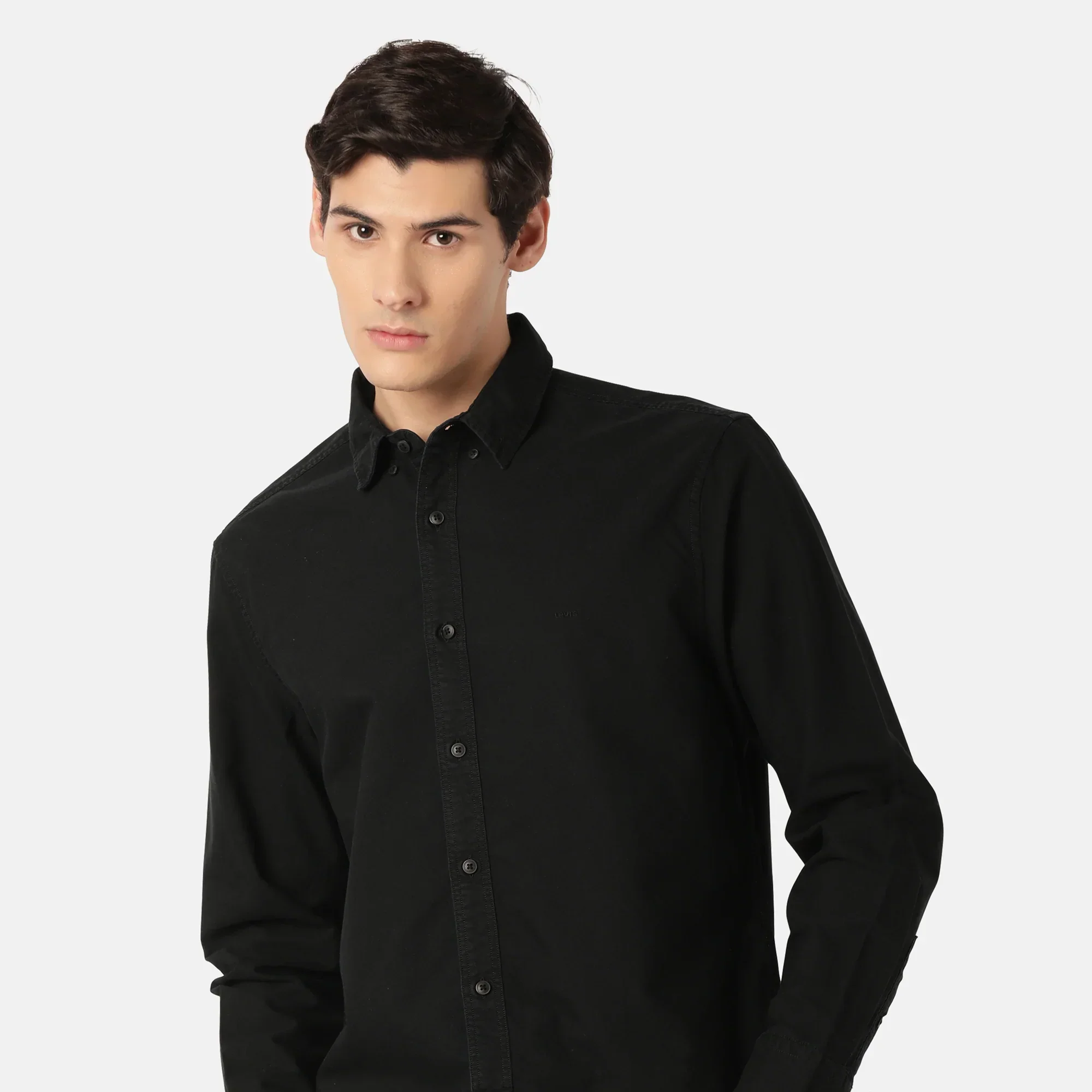 LEVI’S® MEN’S AUTHENTIC BUTTON-DOWN SHIRT - BLACK - Image 3