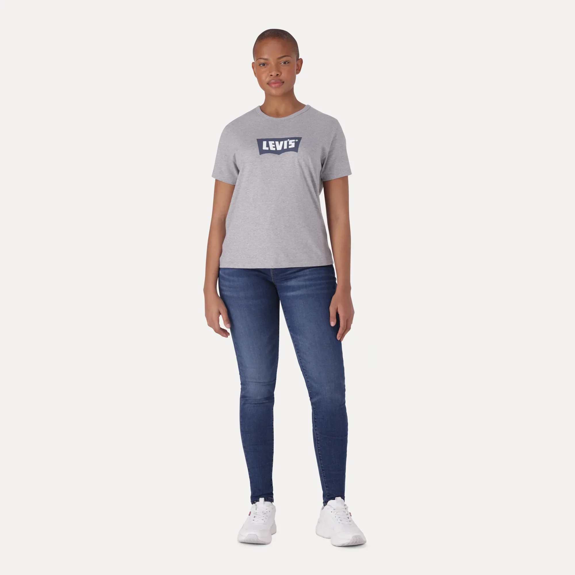 LEVI'S® CURVY HIGH-RISE SUPERSKINNY - MED INDIGO - WORN IN - Image 6