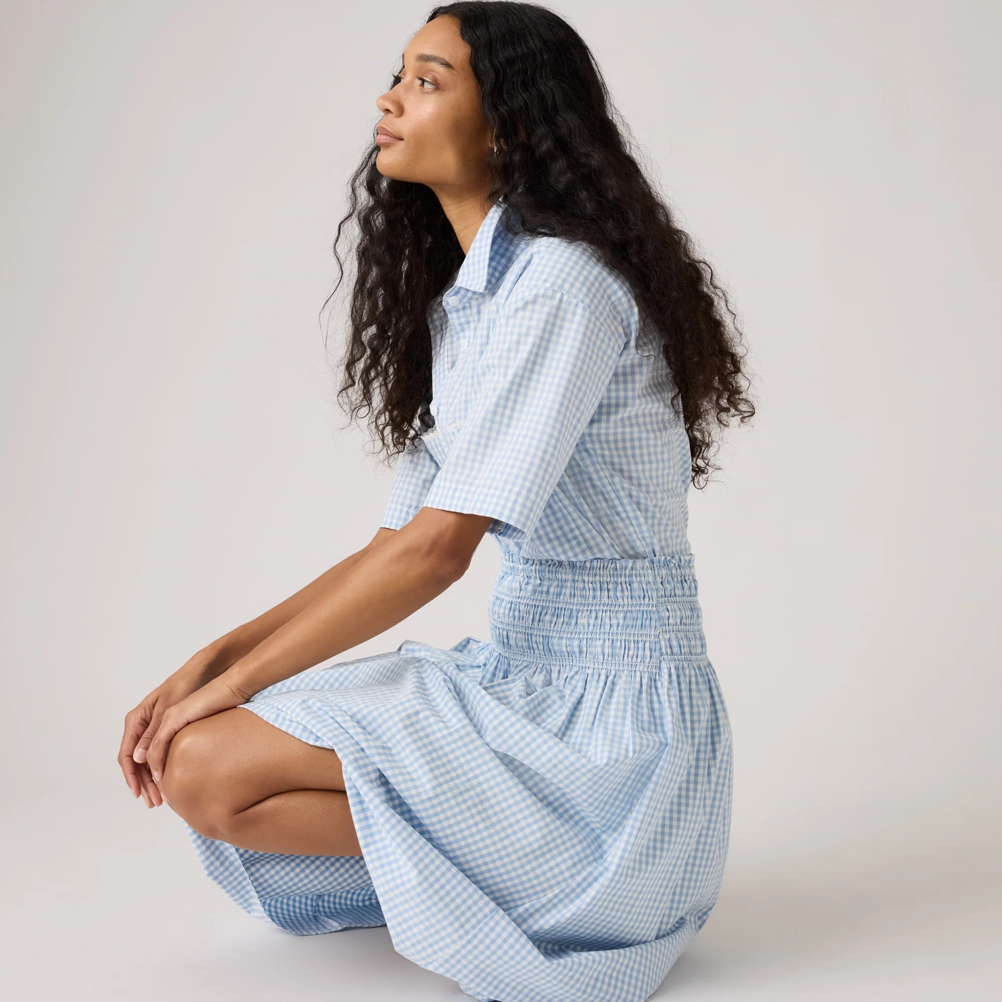 LEVI'S® EVERDEEN MIDI SKIRT - BLUE - Image 4
