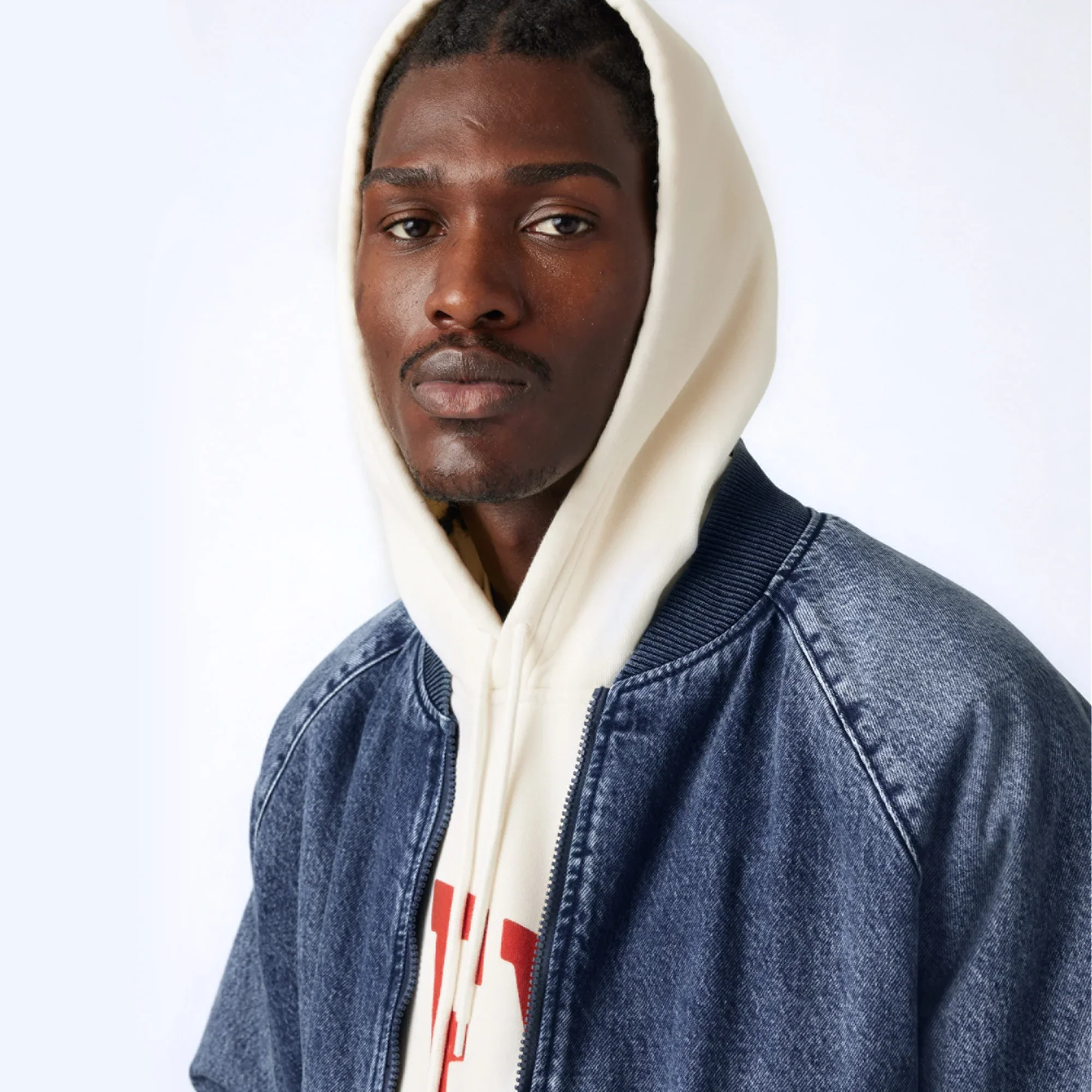 LEVI'S® MEN’S FILBERT FLIGHT JACKET - MED INDIGO - WORN IN - Image 4