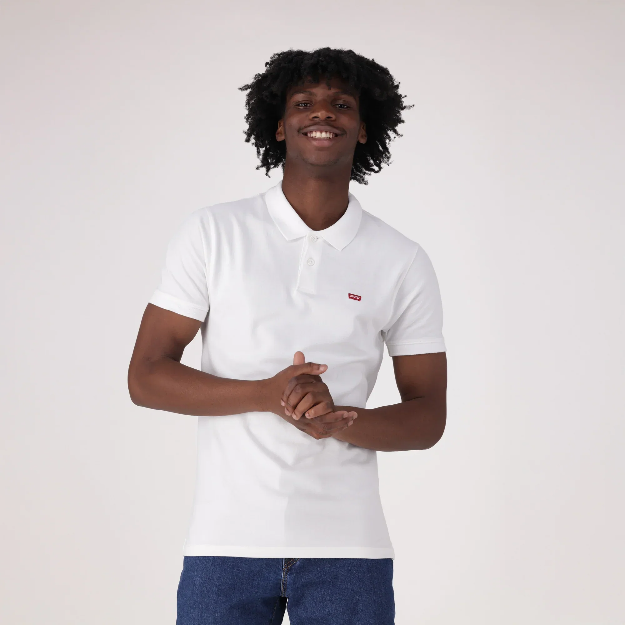 LEVI'S® MEN’S SLIM HOUSEMARK POLO SHIRT - BLUE