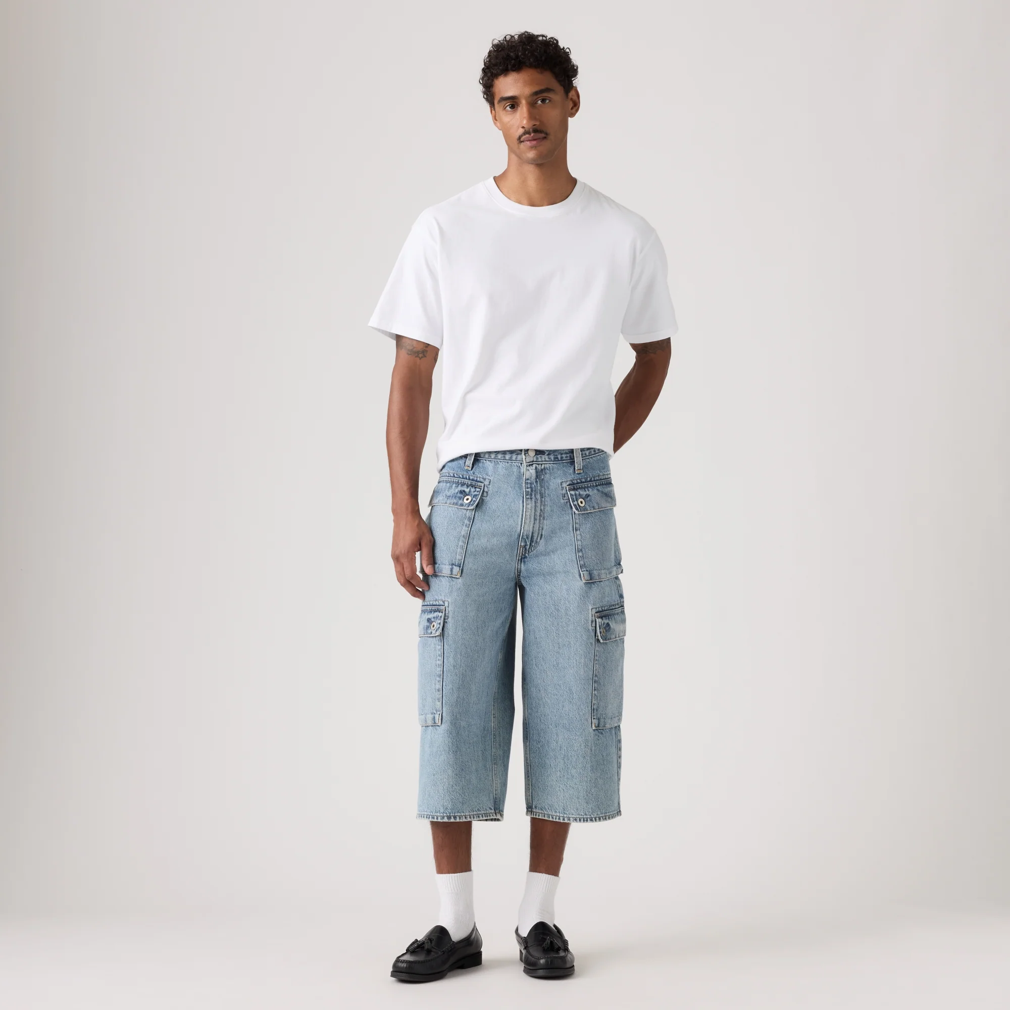 LEVI'S® MEN'S 478 BAGGY CAPRI CARGOS - MULTI COLOUR - Image 2