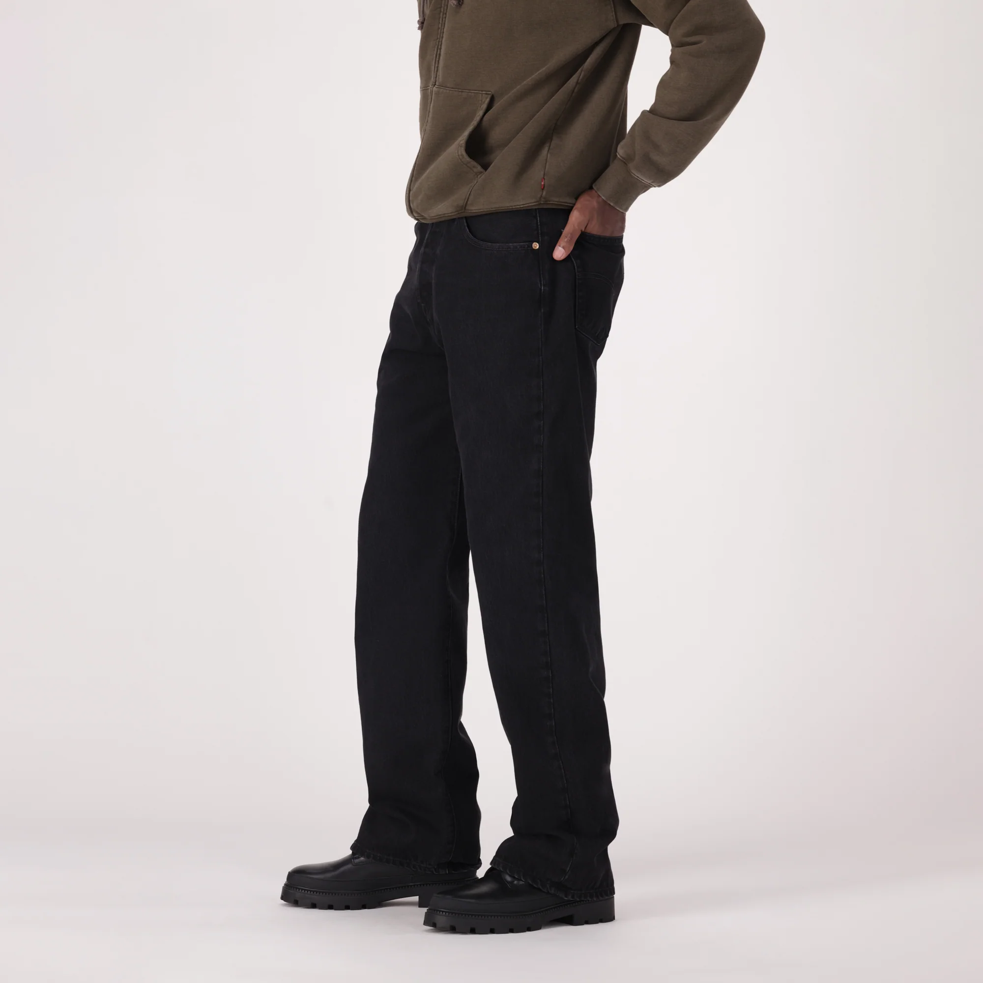 LEVI'S® MEN'S 501® LOOSE JEANS - BLACK - Image 4