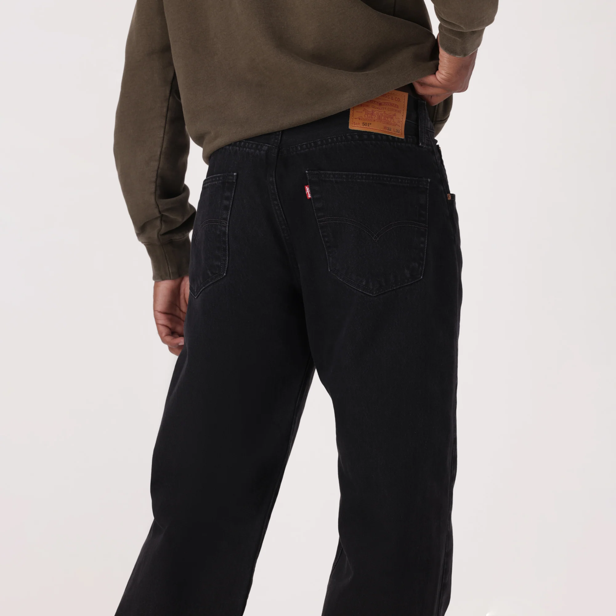 LEVI'S® MEN'S 501® LOOSE JEANS - BLACK - Image 5