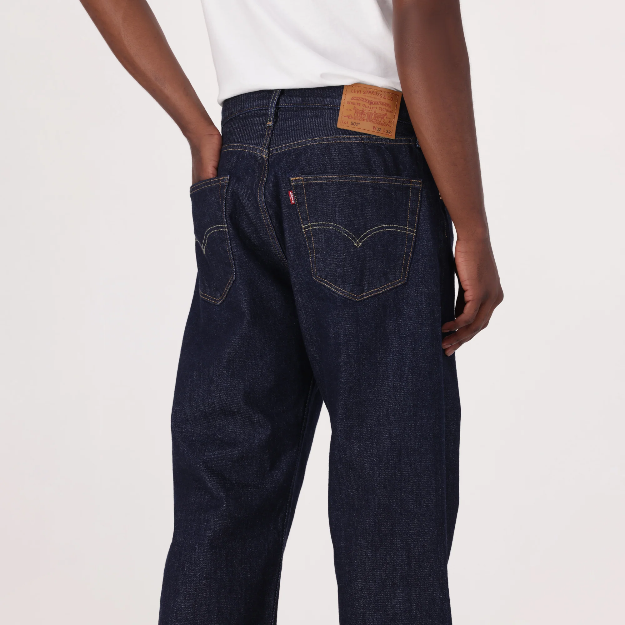 LEVI'S® MEN'S 501® LOOSE JEANS - DARK WASH - Image 4
