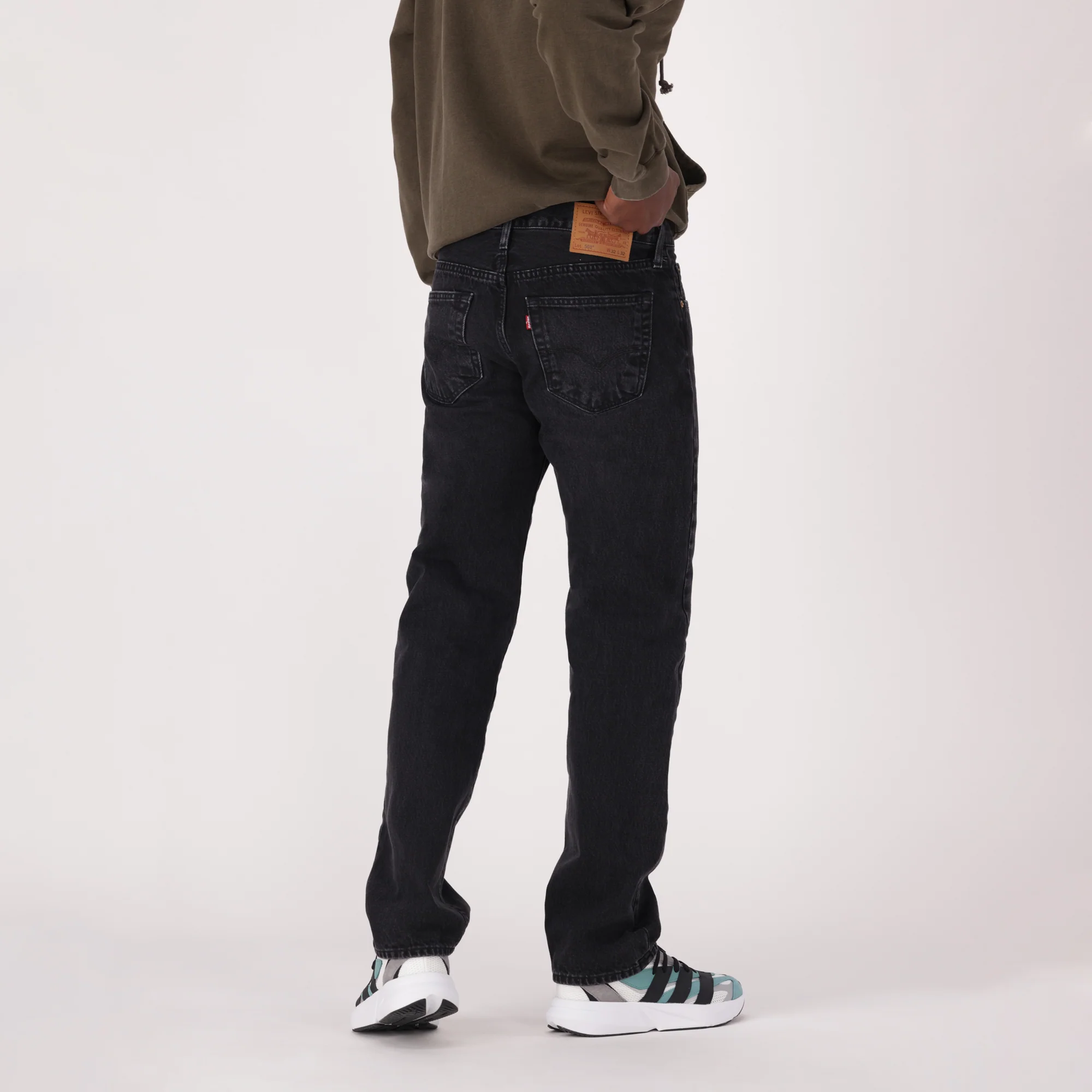 LEVI'S® MEN'S 501® ORIGINAL JEANS - BLACK - Image 3
