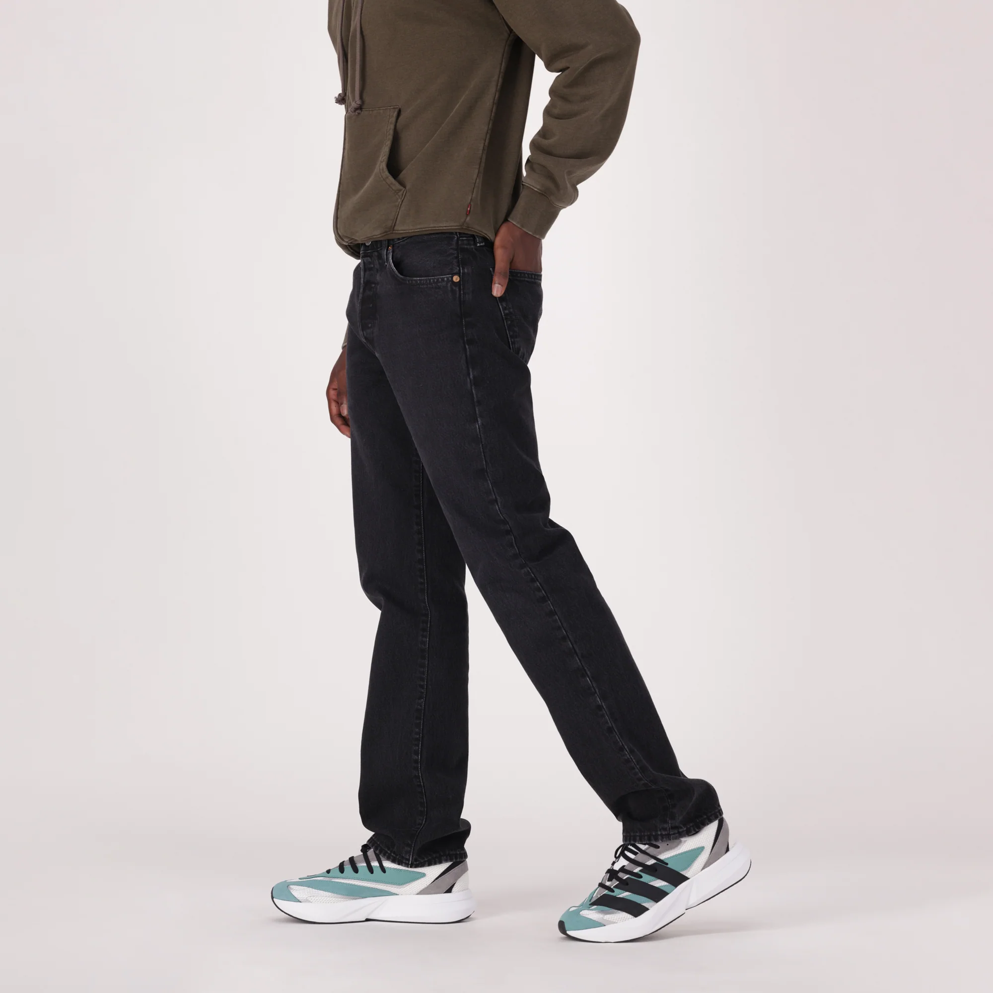 LEVI'S® MEN'S 501® ORIGINAL JEANS - BLACK - Image 4
