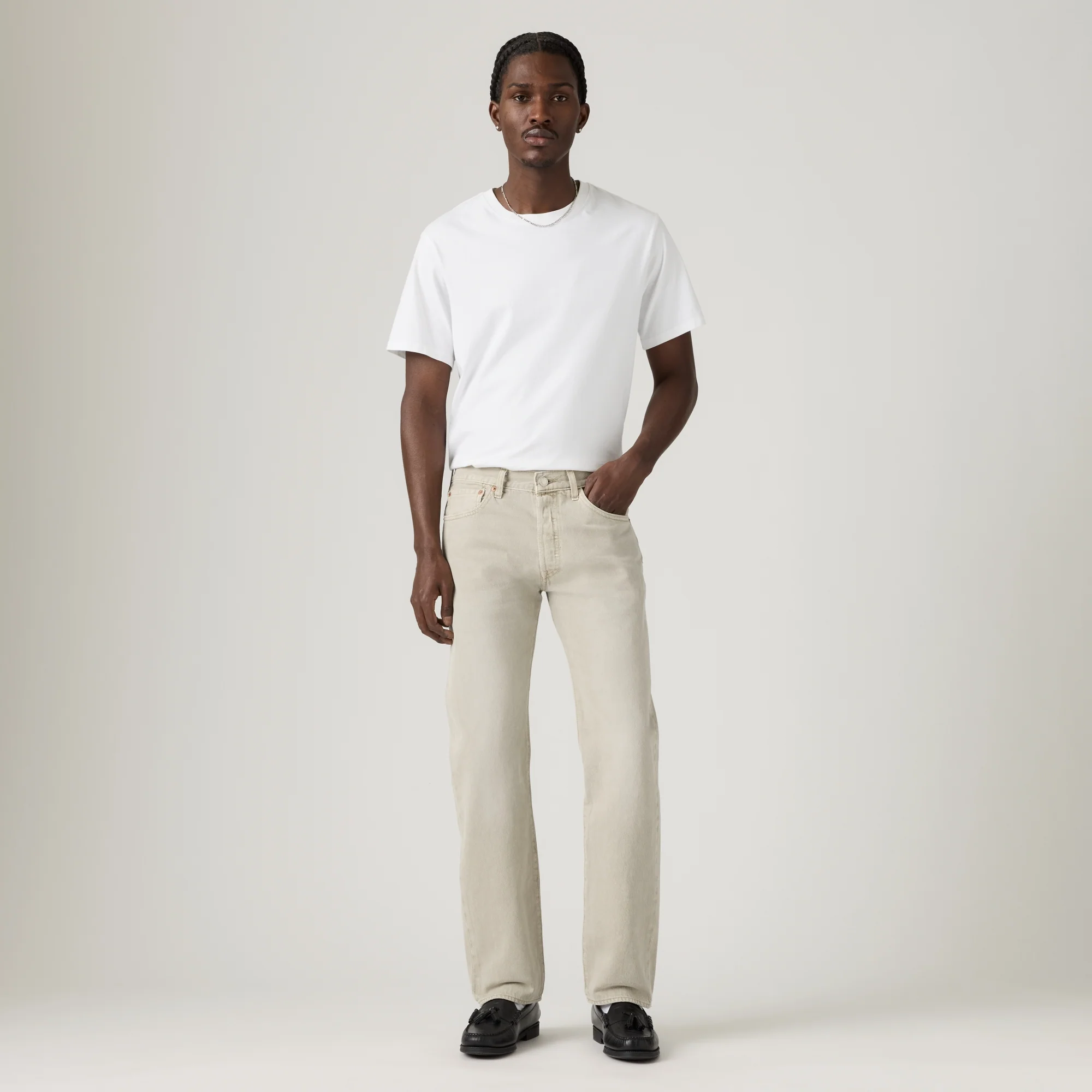 LEVI'S® MEN'S 501® ORIGINAL JEANS - GREY - Image 2