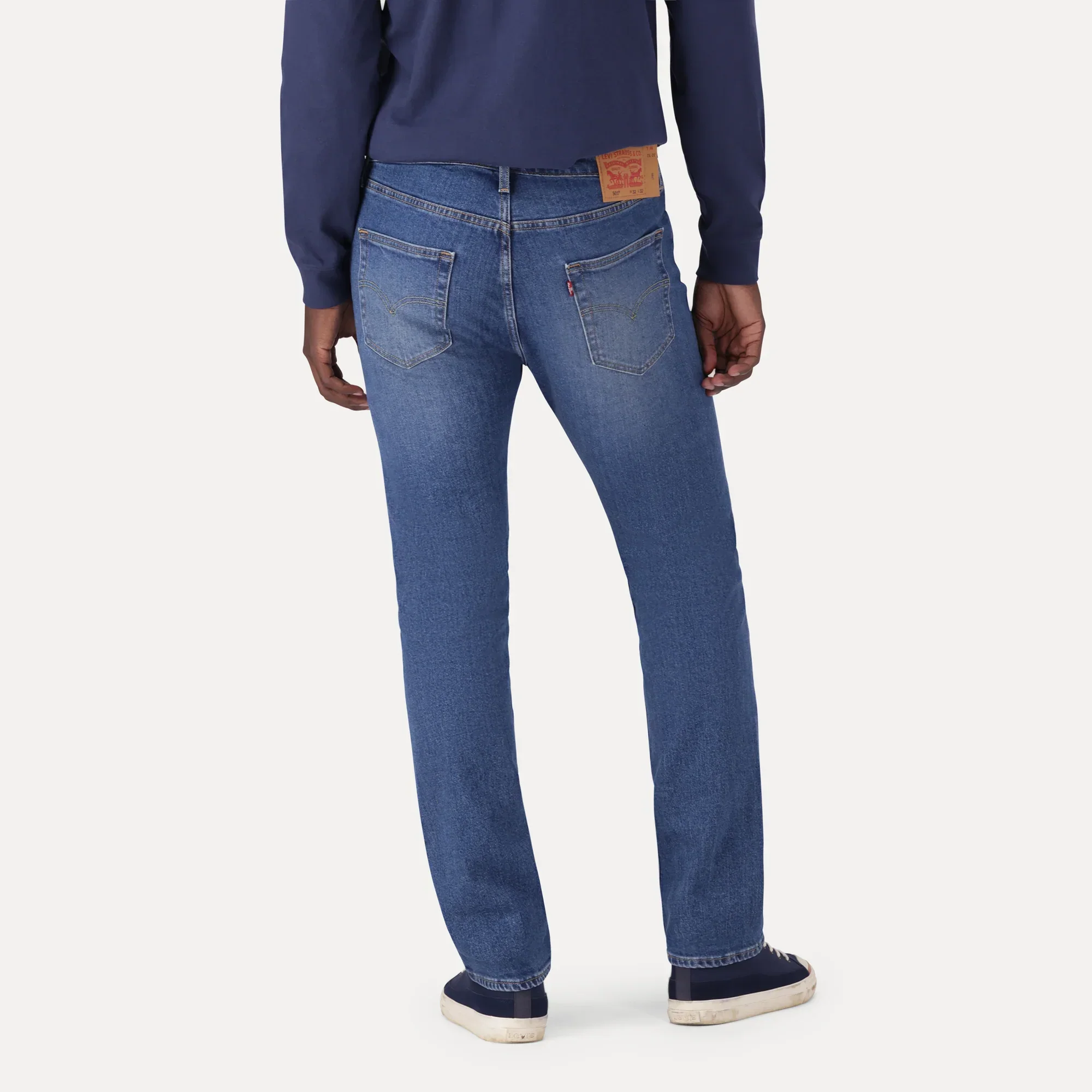 LEVI'S® MEN'S 501® ORIGINAL JEANS - MED INDIGO - FLAT FINISH - Image 4