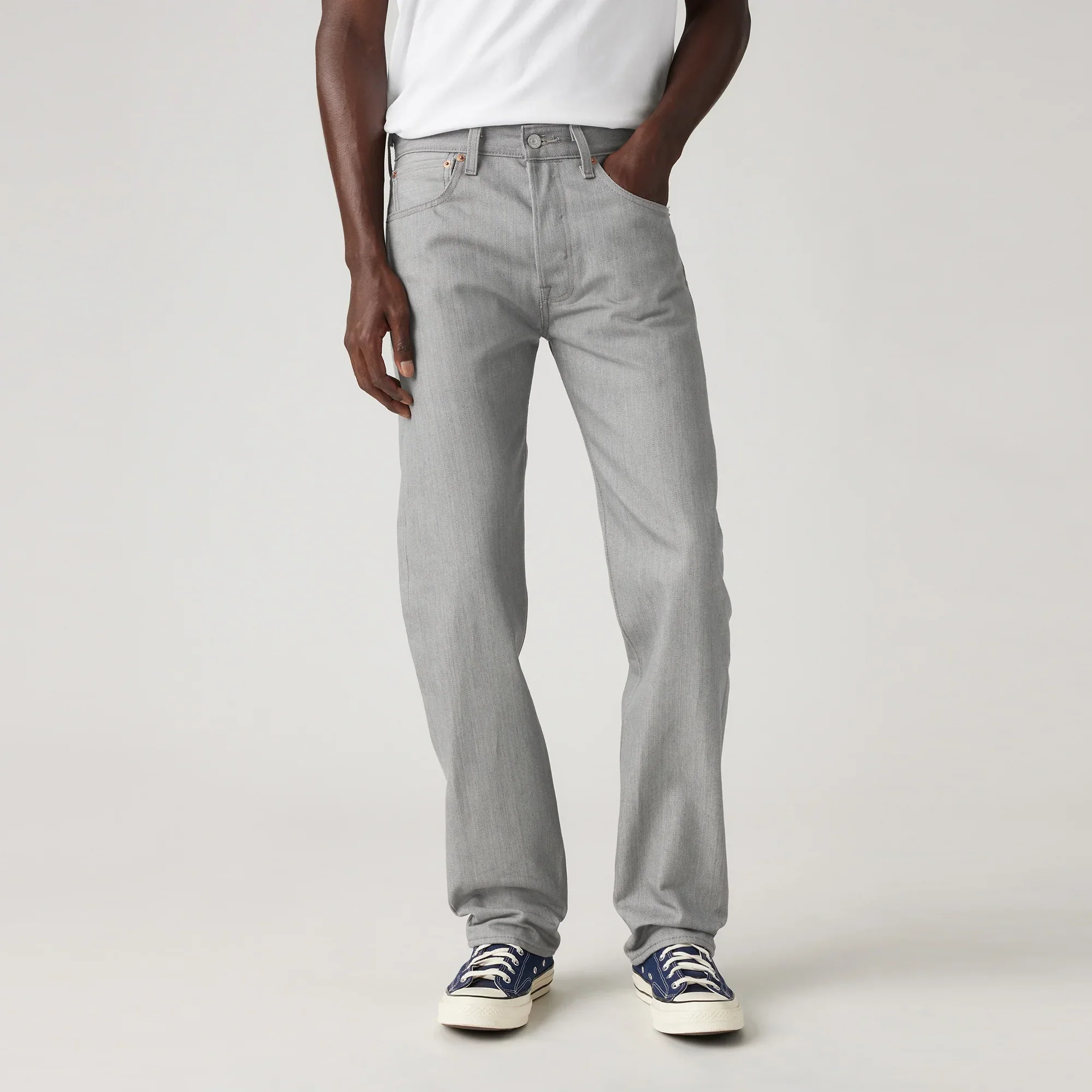 LEVI'S® MEN'S 501® ORIGINAL SHRINK-TO-FIT™ JEANS - GREY - Image 5