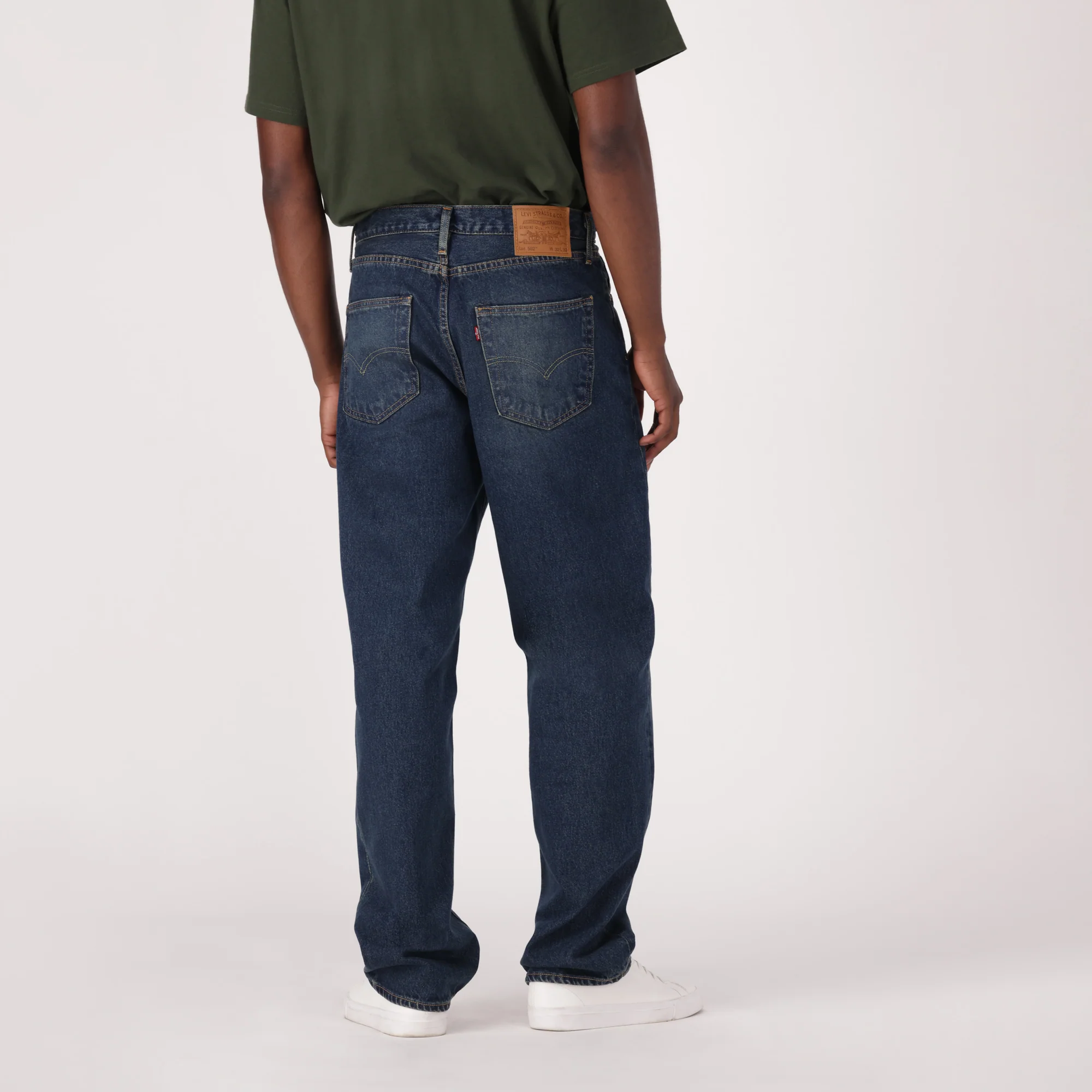 LEVI'S® MEN'S 502™ TAPER JEANS - DARK INDIGO WORN IN - Image 3