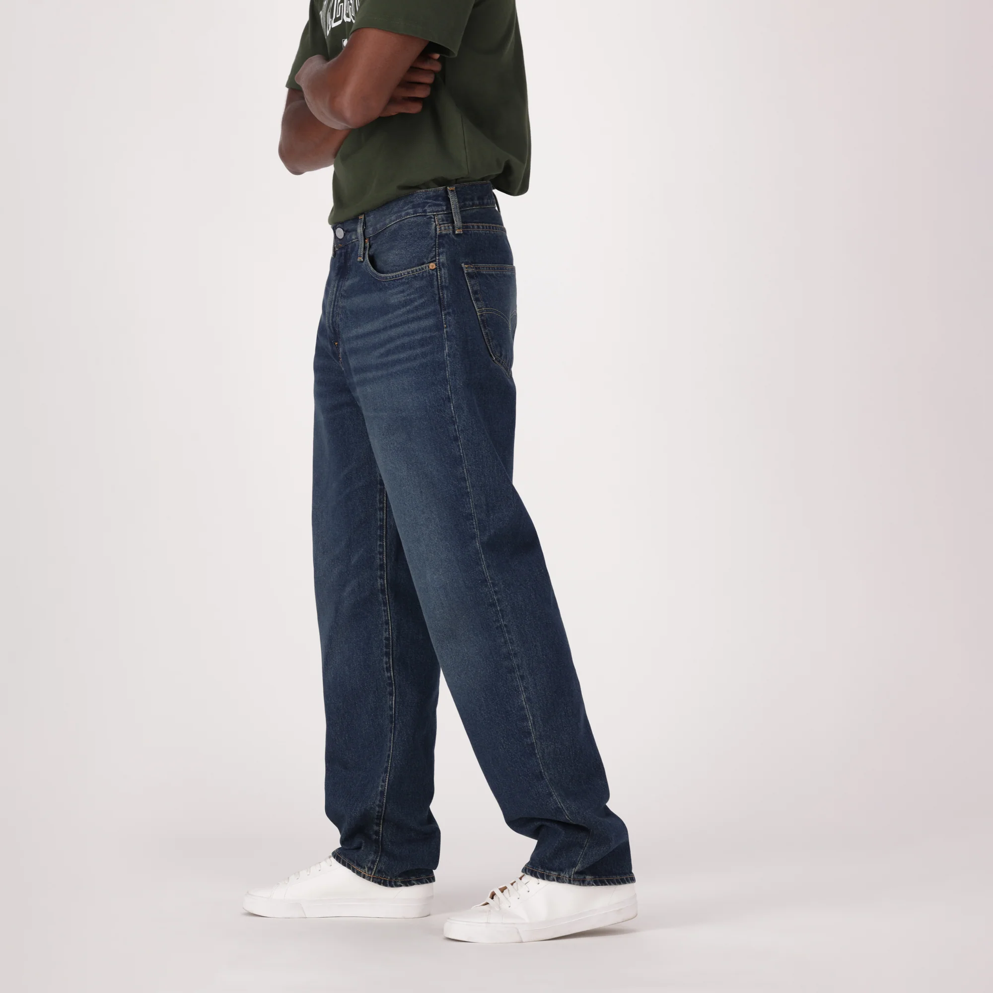 LEVI'S® MEN'S 502™ TAPER JEANS - DARK INDIGO WORN IN - Image 4