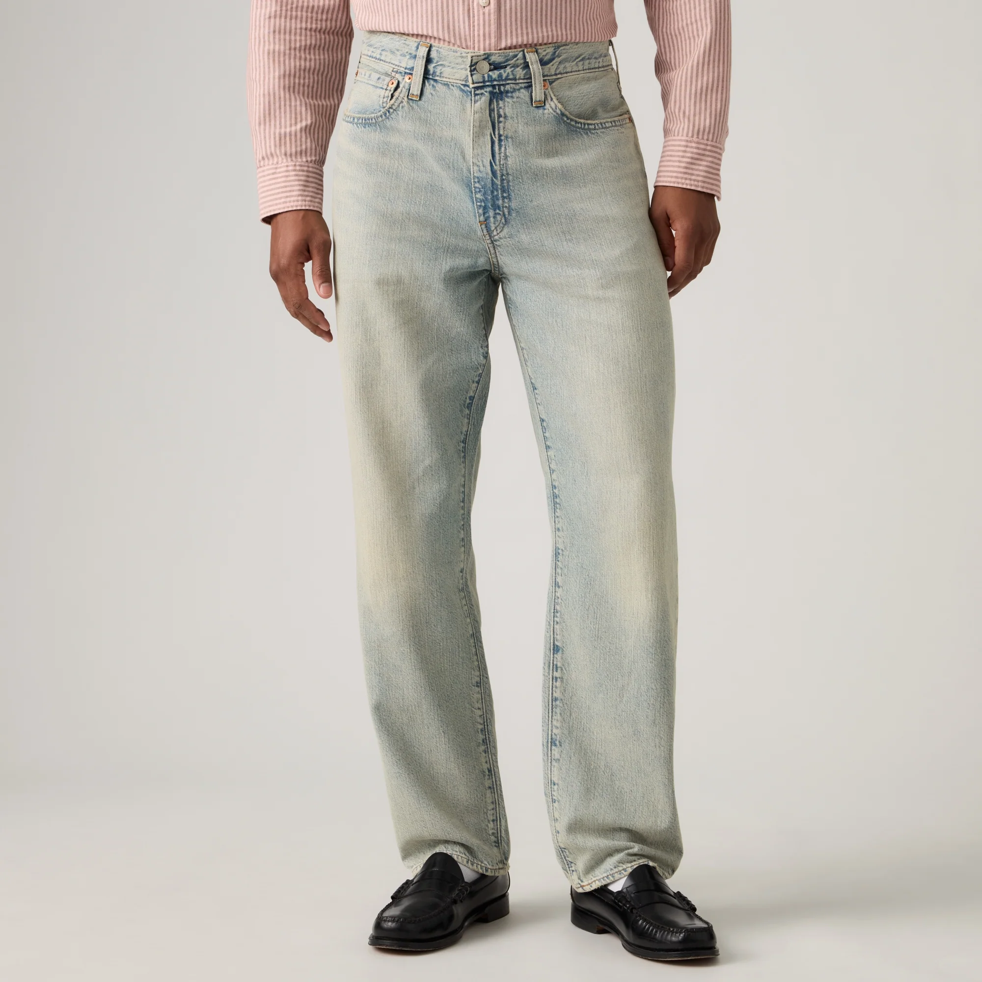 LEVI'S® MEN'S 502™ TAPER JEANS - MED INDIGO - WORN IN - Image 5