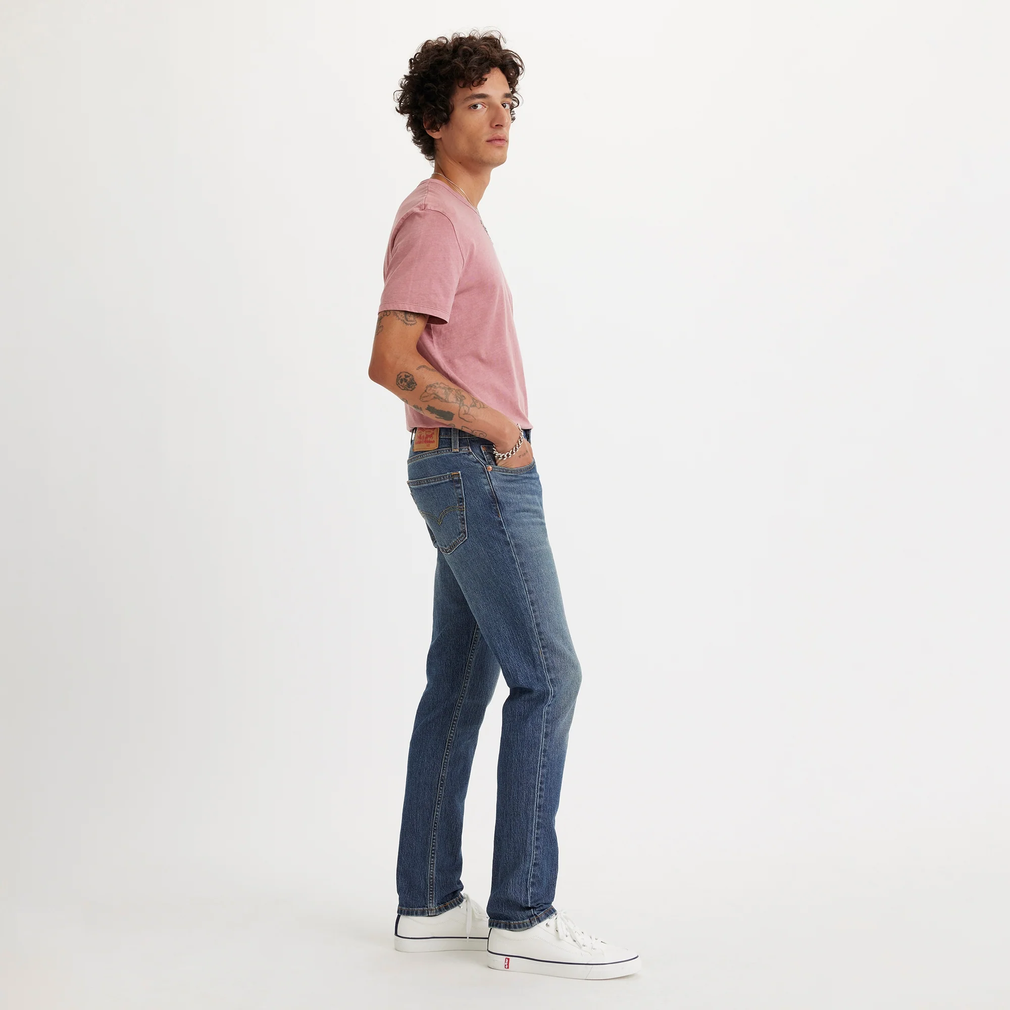 LEVI'S® MEN'S 511™ SLIM JEANS - DARK INDIGO  WORN IN - Image 3