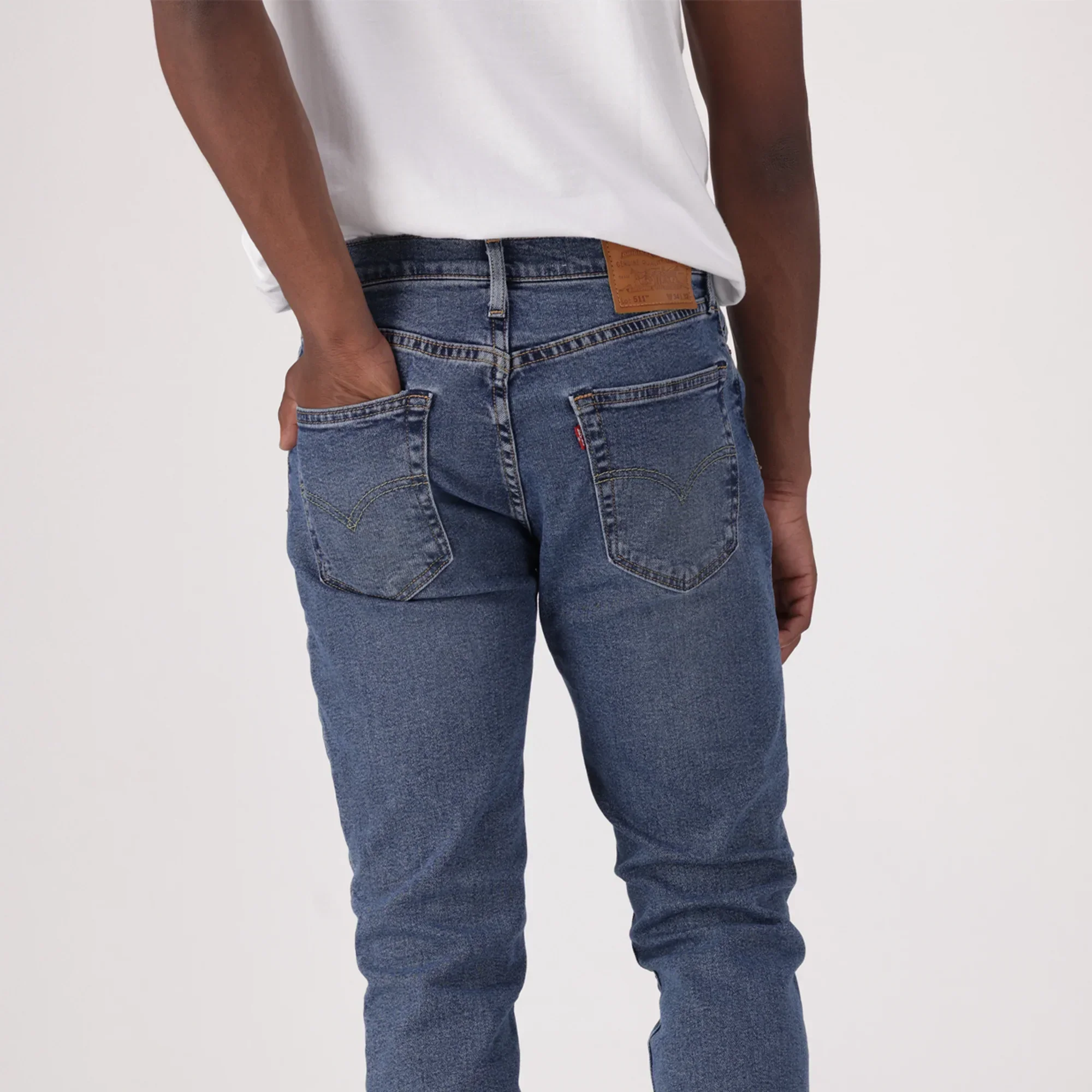 LEVI'S® MEN'S 511™ SLIM JEANS - DARK WASH - Image 5