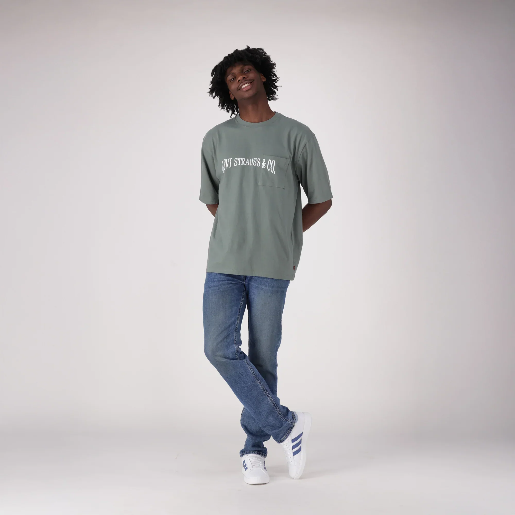 LEVI'S® MEN'S 511™ SLIM JEANS - MED INDIGO - WORN IN