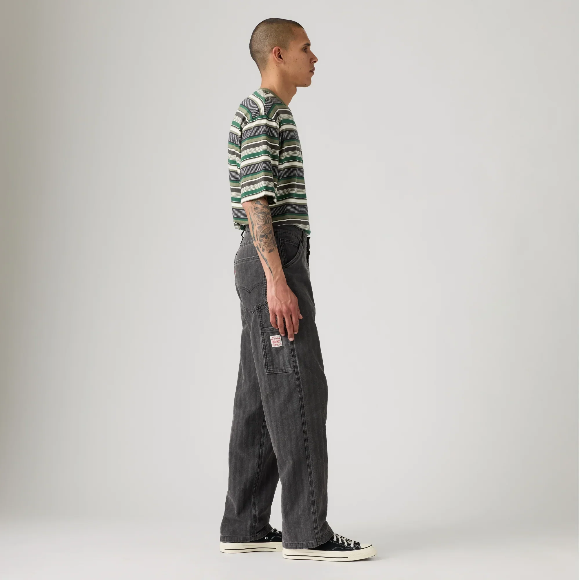 LEVI'S® MEN'S 568™ LOOSE STRAIGHT CARPENTER - BLACK - Image 4