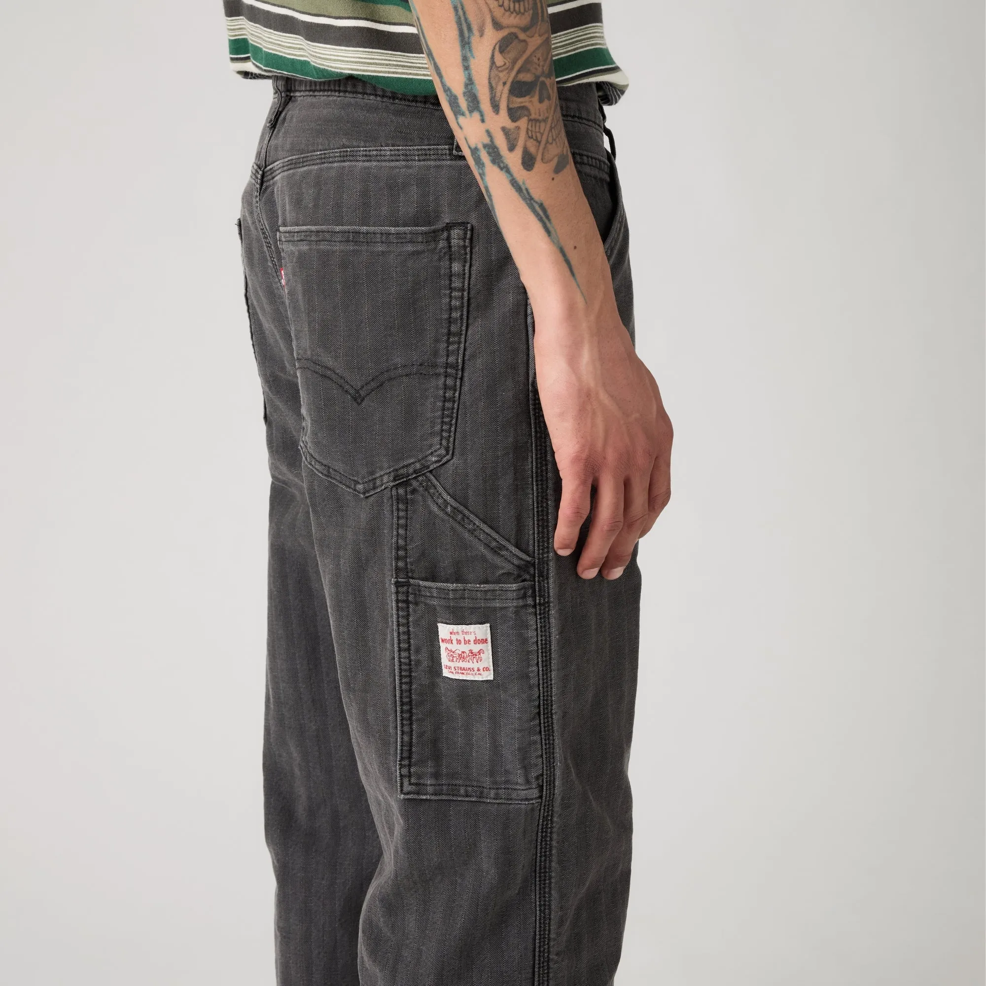 LEVI'S® MEN'S 568™ LOOSE STRAIGHT CARPENTER - BLACK - Image 5