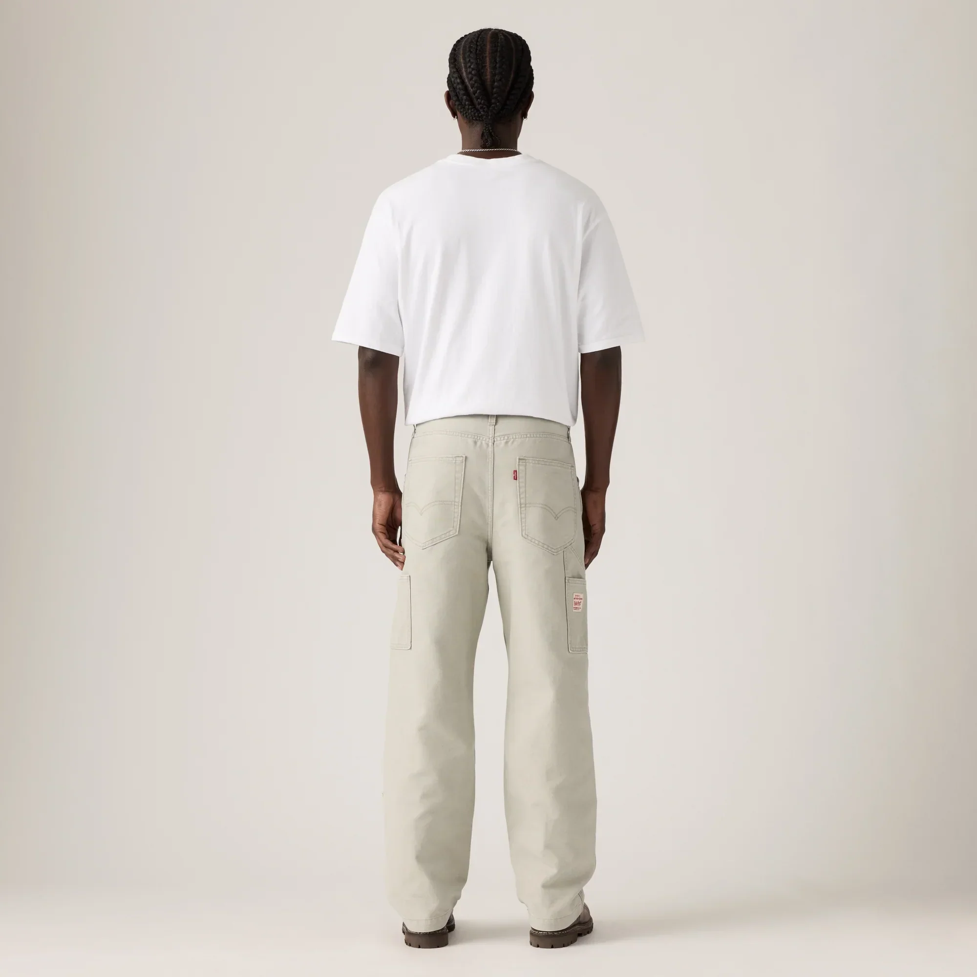 LEVI'S® MEN'S 568™ LOOSE STRAIGHT DOUBLE-KNEE CARPENTER - GREY - Image 3