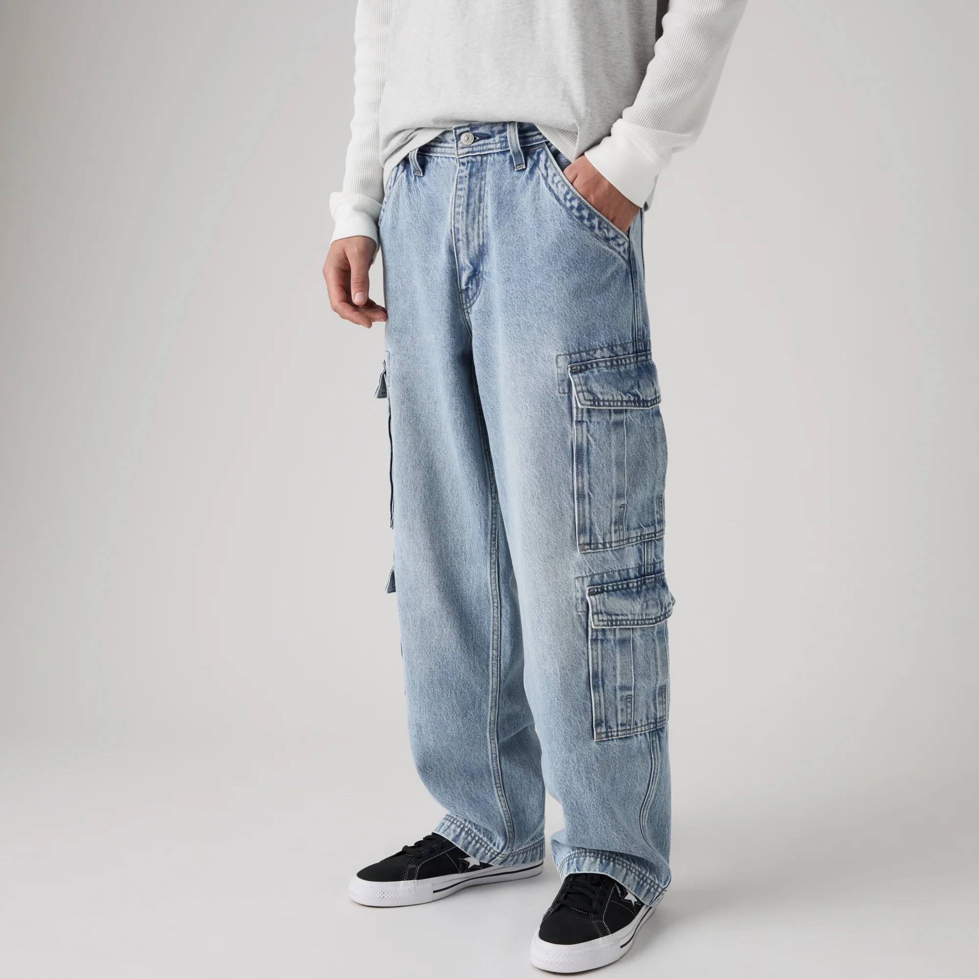 LEVI'S® MEN'S 578™ BAGGY CARGOS - LIGHT WASH - Image 5