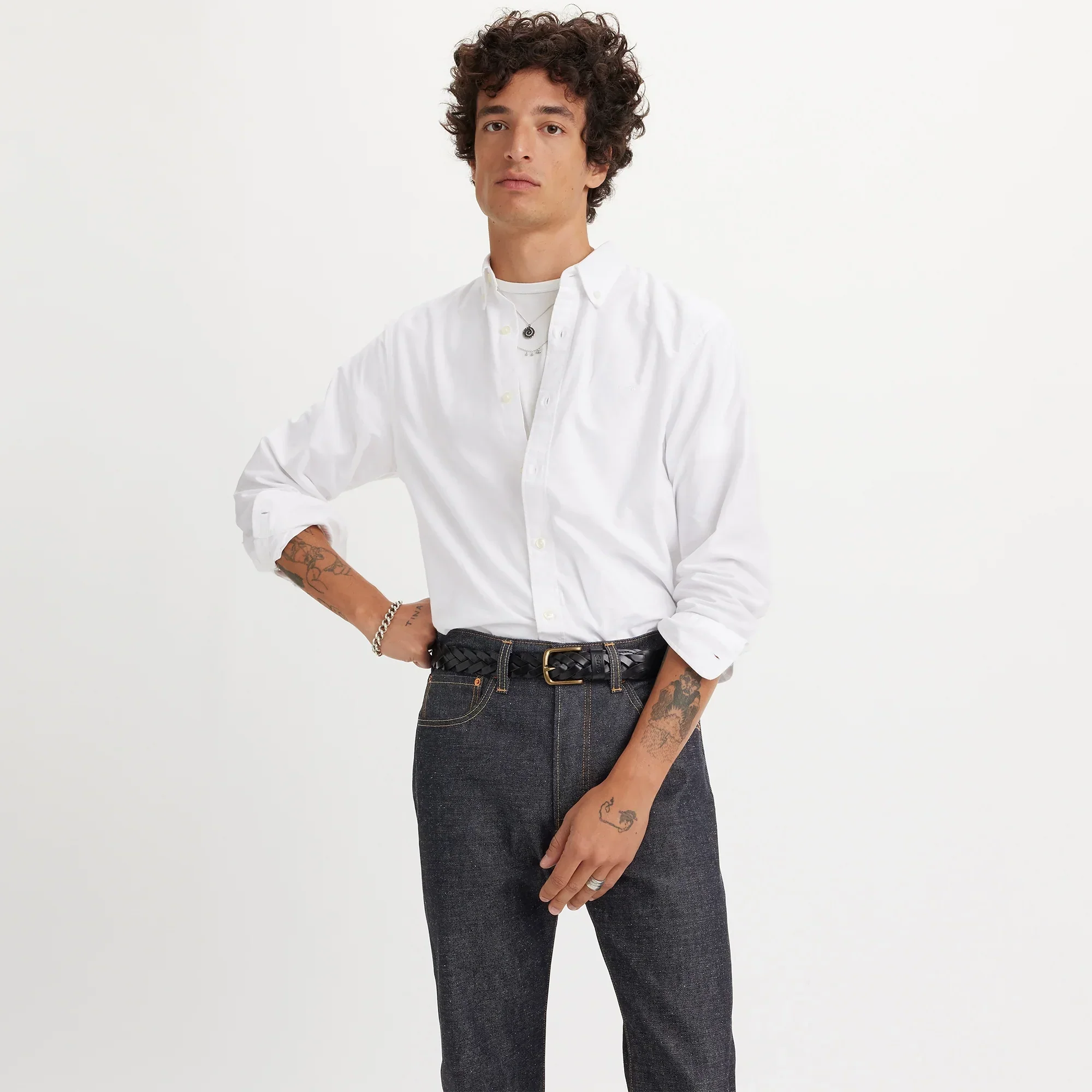 LEVI'S® MEN'S AUTHENTIC BUTTON-DOWN SHIRT - NEUTRAL - Image 4