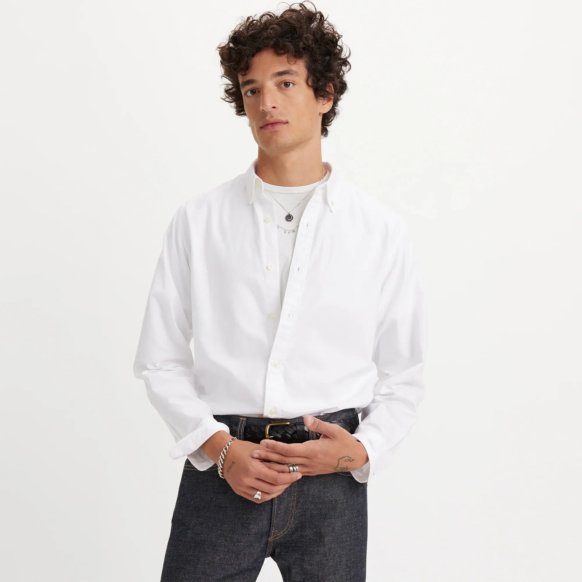 LEVI'S® MEN'S AUTHENTIC BUTTON-DOWN SHIRT - NEUTRAL - Image 5