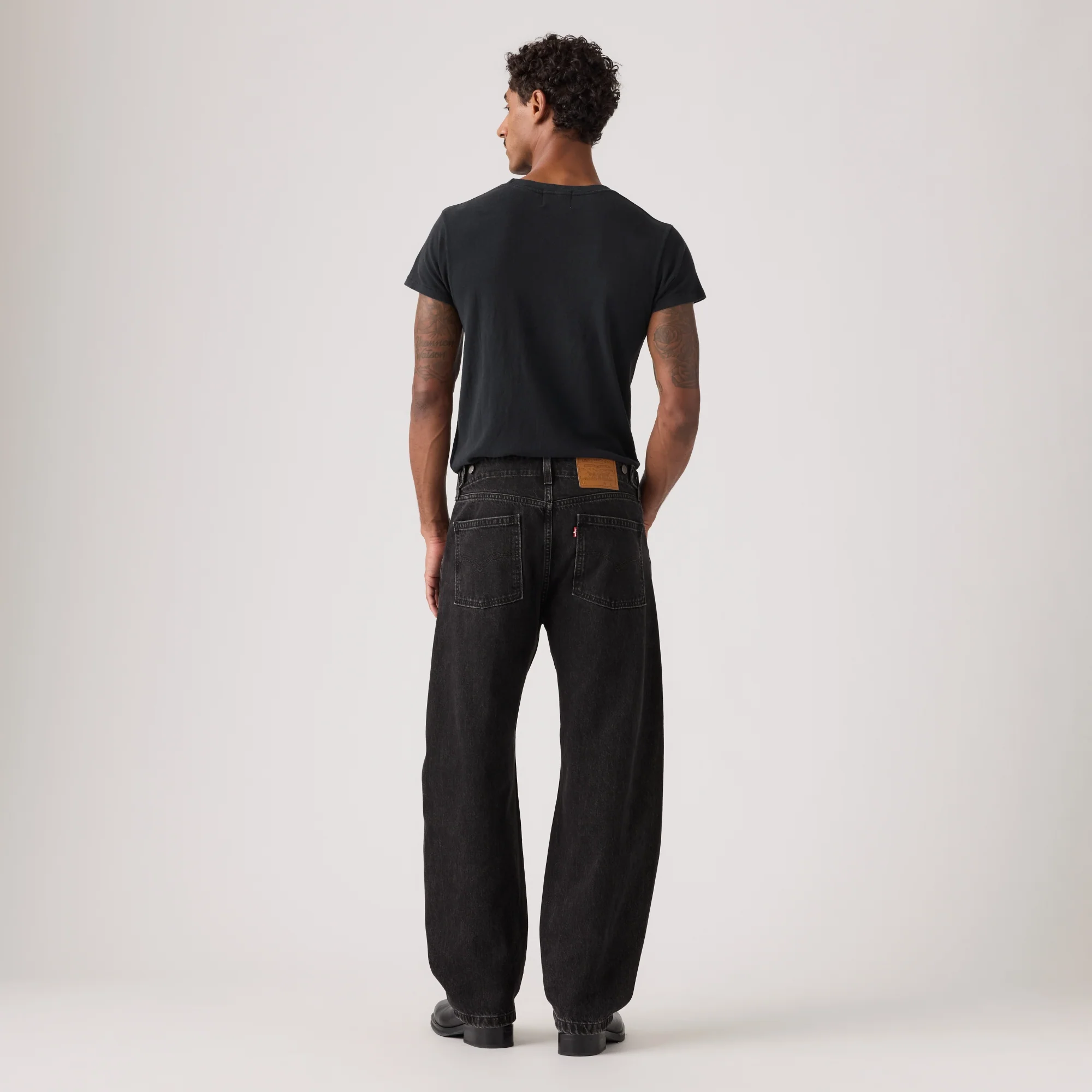 LEVI'S® MEN'S BAGGY BARREL JEANS - BLACK - Image 3