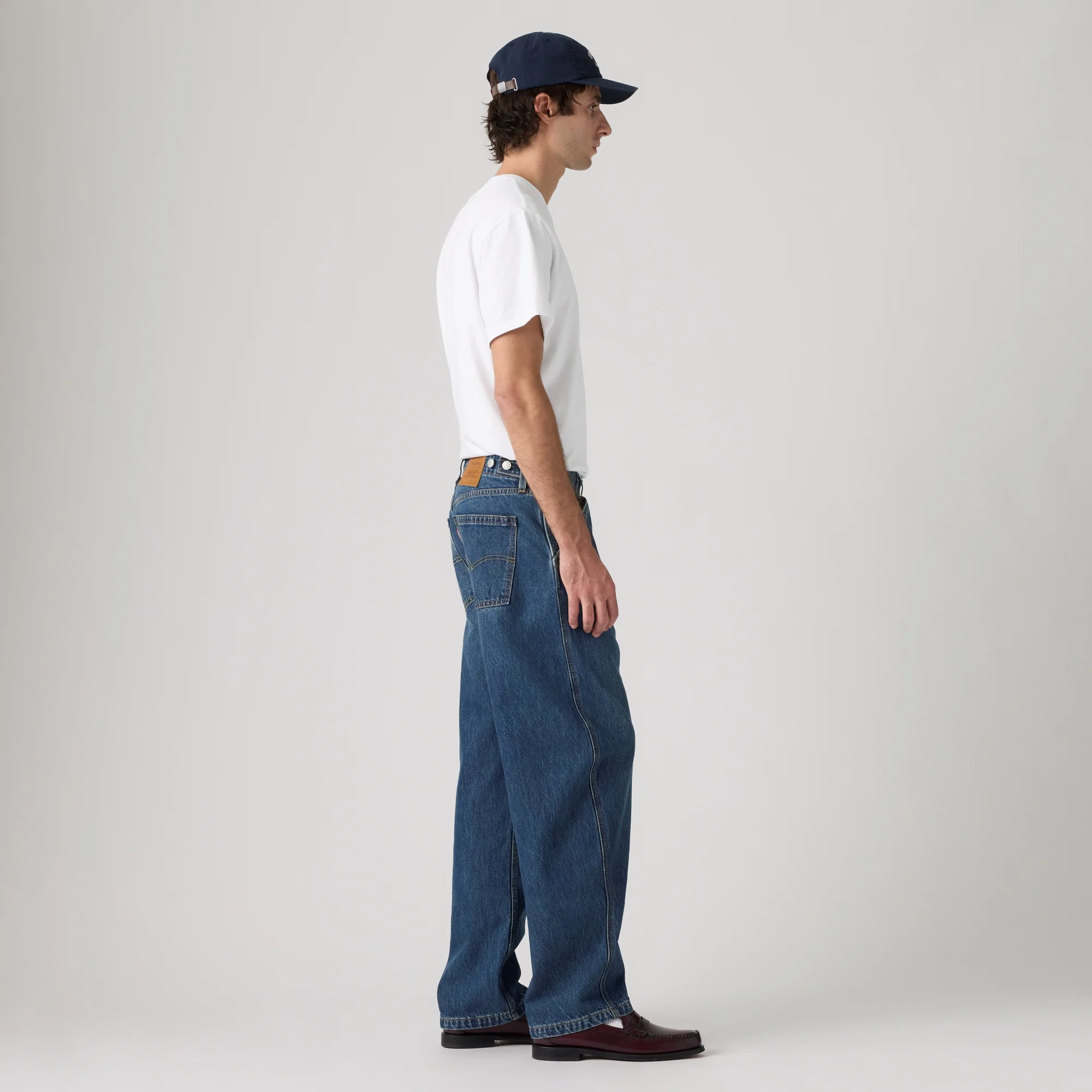 LEVI'S® MEN'S BAGGY BARREL JEANS - DARK WASH - Image 4