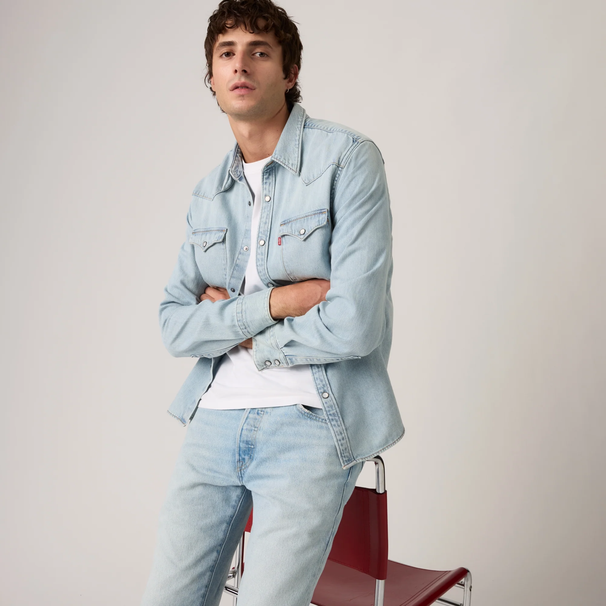 LEVI'S® MEN'S BARSTOW STANDARD FIT WESTERN SHIRT - MULTI COLOUR