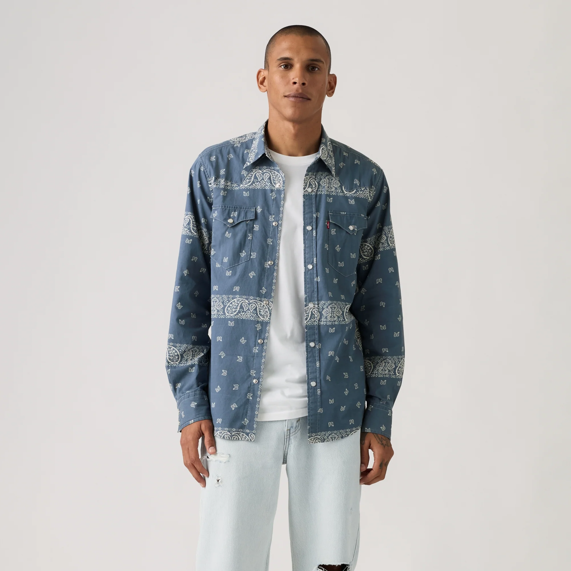 LEVI'S® MEN'S CLASSIC STANDARD FIT WESTERN SHIRT - MULTI COLOUR - Image 2