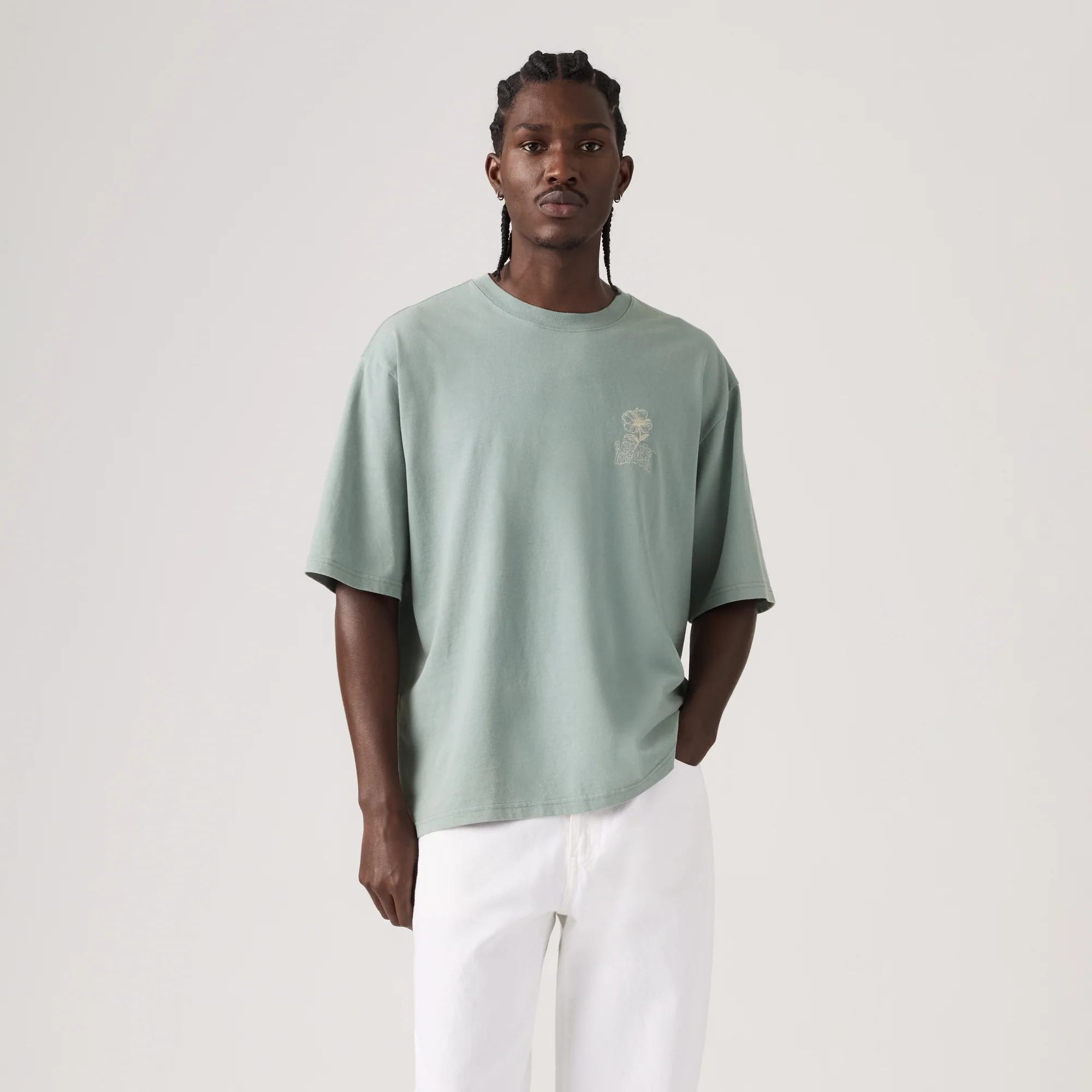 LEVI'S® MEN'S HALF-SLEEVE T-SHIRT - GREEN