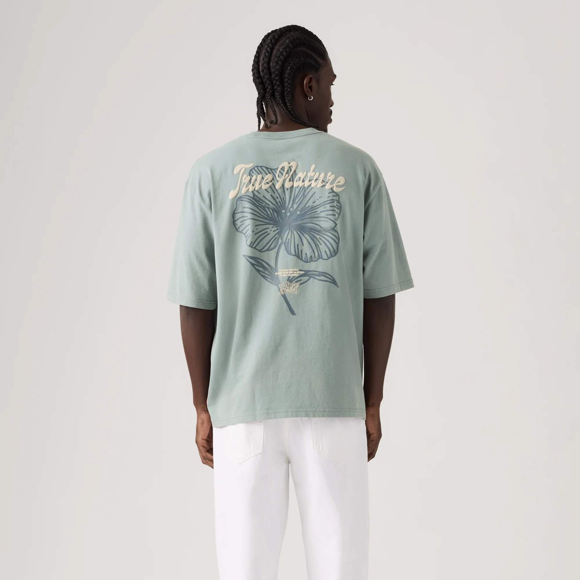 LEVI'S® MEN'S HALF-SLEEVE T-SHIRT - GREEN - Image 2