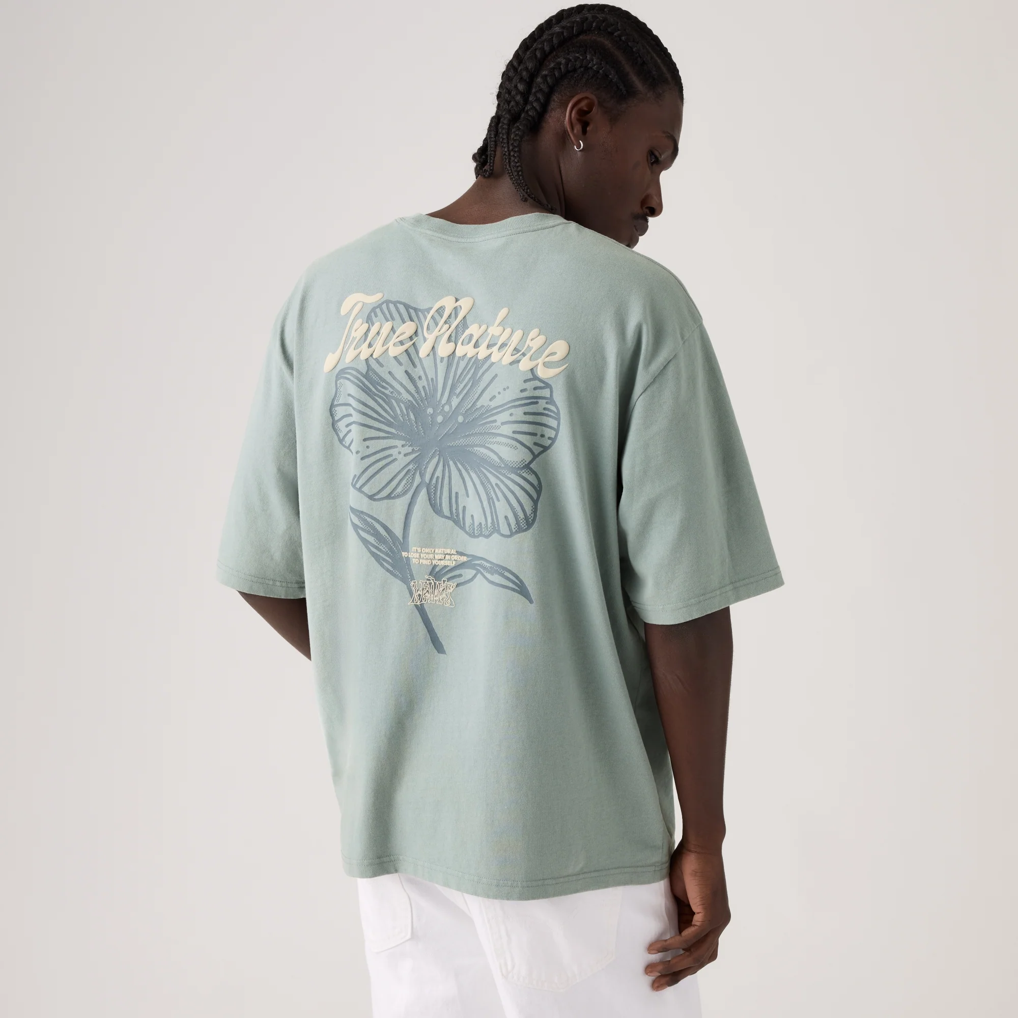 LEVI'S® MEN'S HALF-SLEEVE T-SHIRT - GREEN - Image 3
