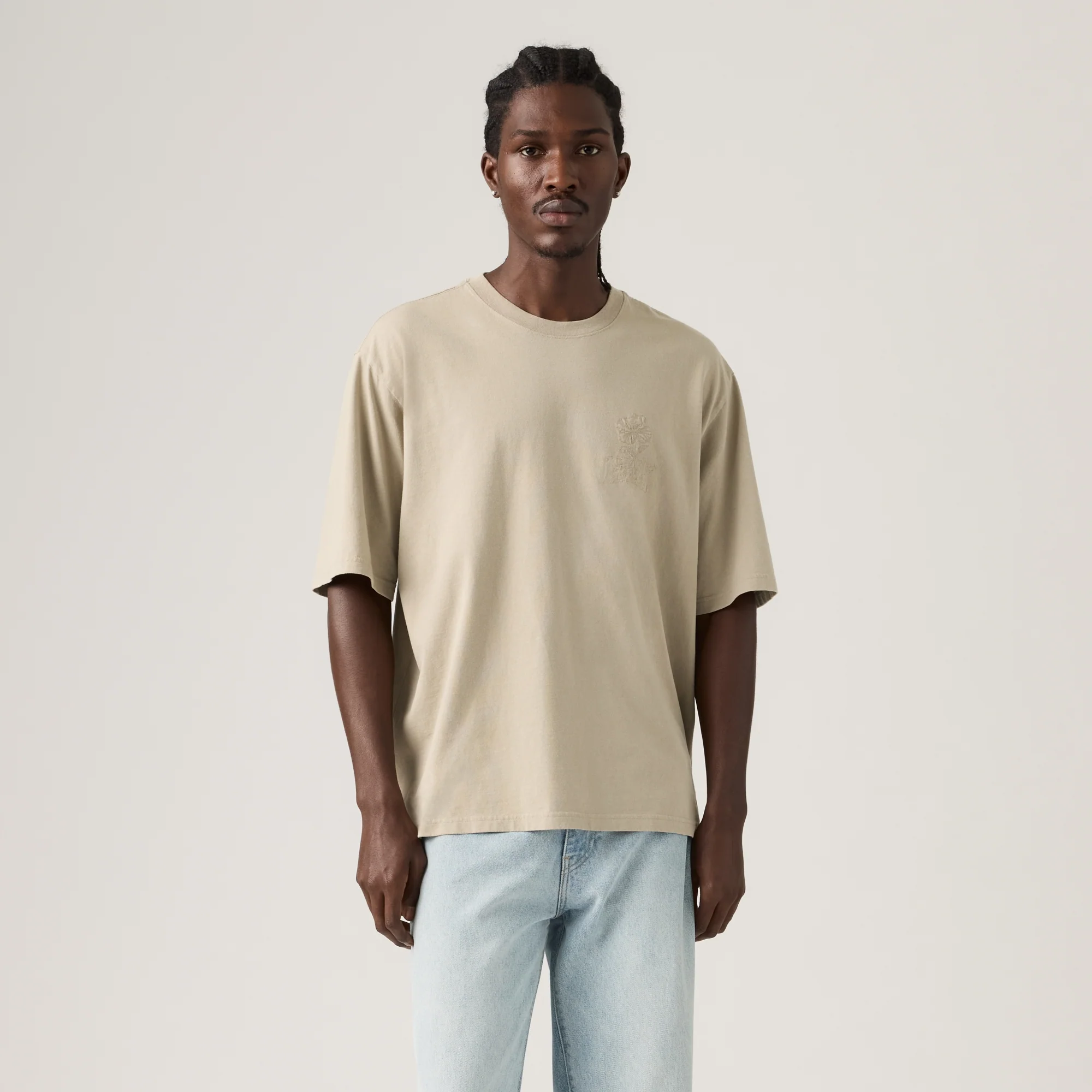LEVI'S® MEN'S HALF-SLEEVE T-SHIRT - TAN