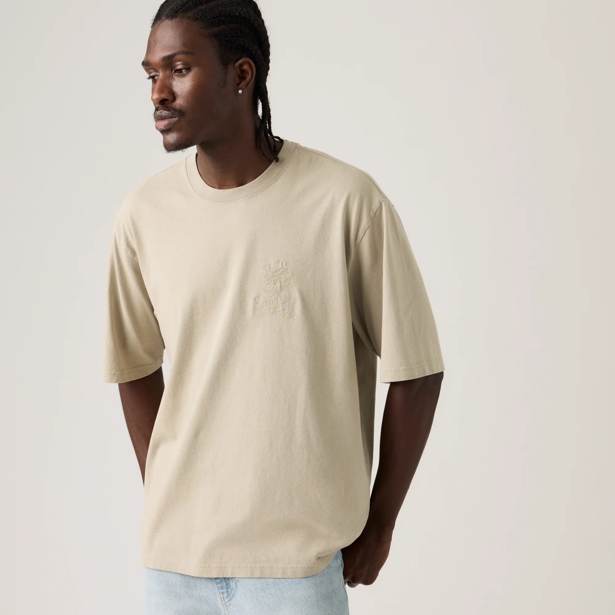 LEVI'S® MEN'S HALF-SLEEVE T-SHIRT - TAN - Image 2