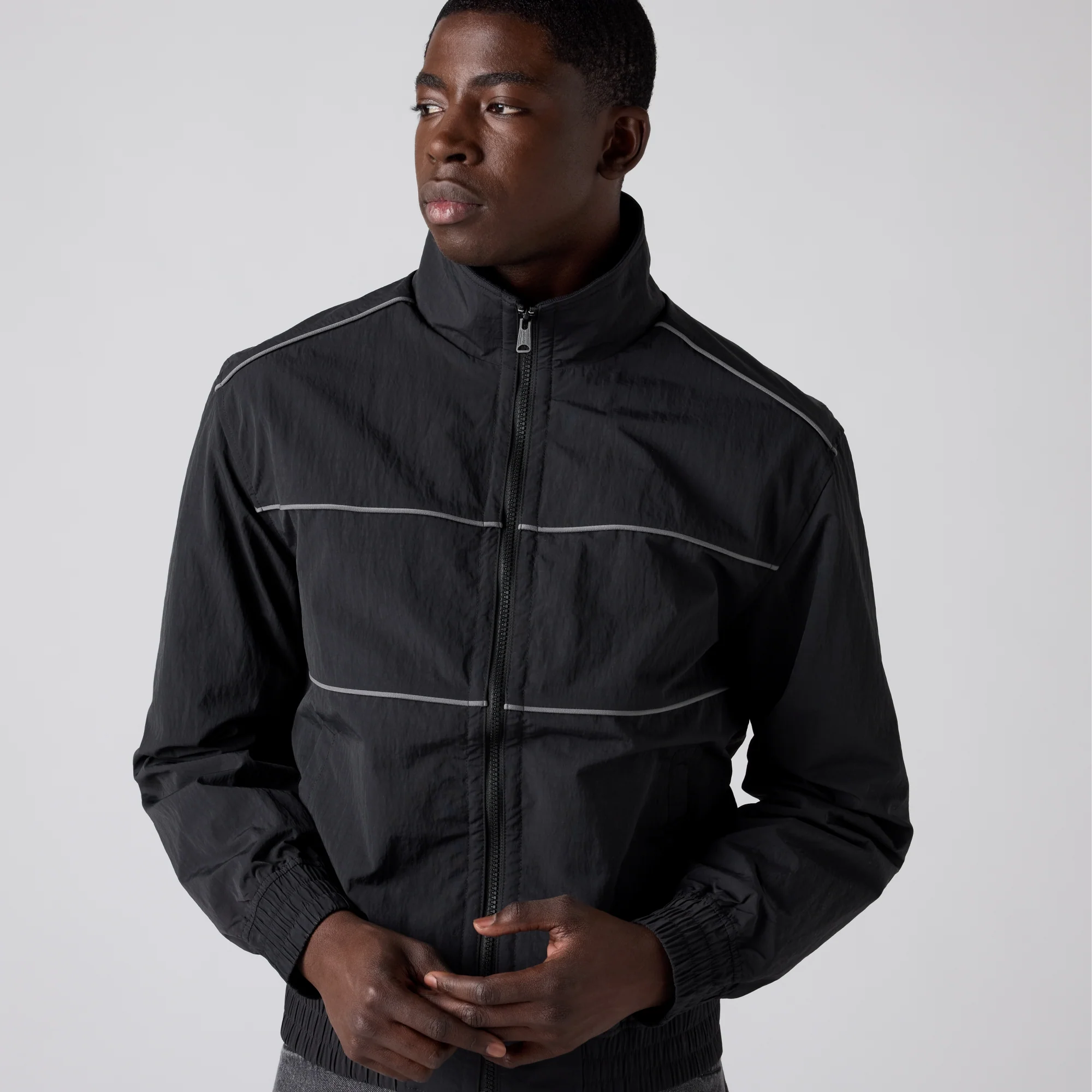 LEVI'S® MEN'S HEIGHTS PIPPING JACKET - BLACK - Image 4