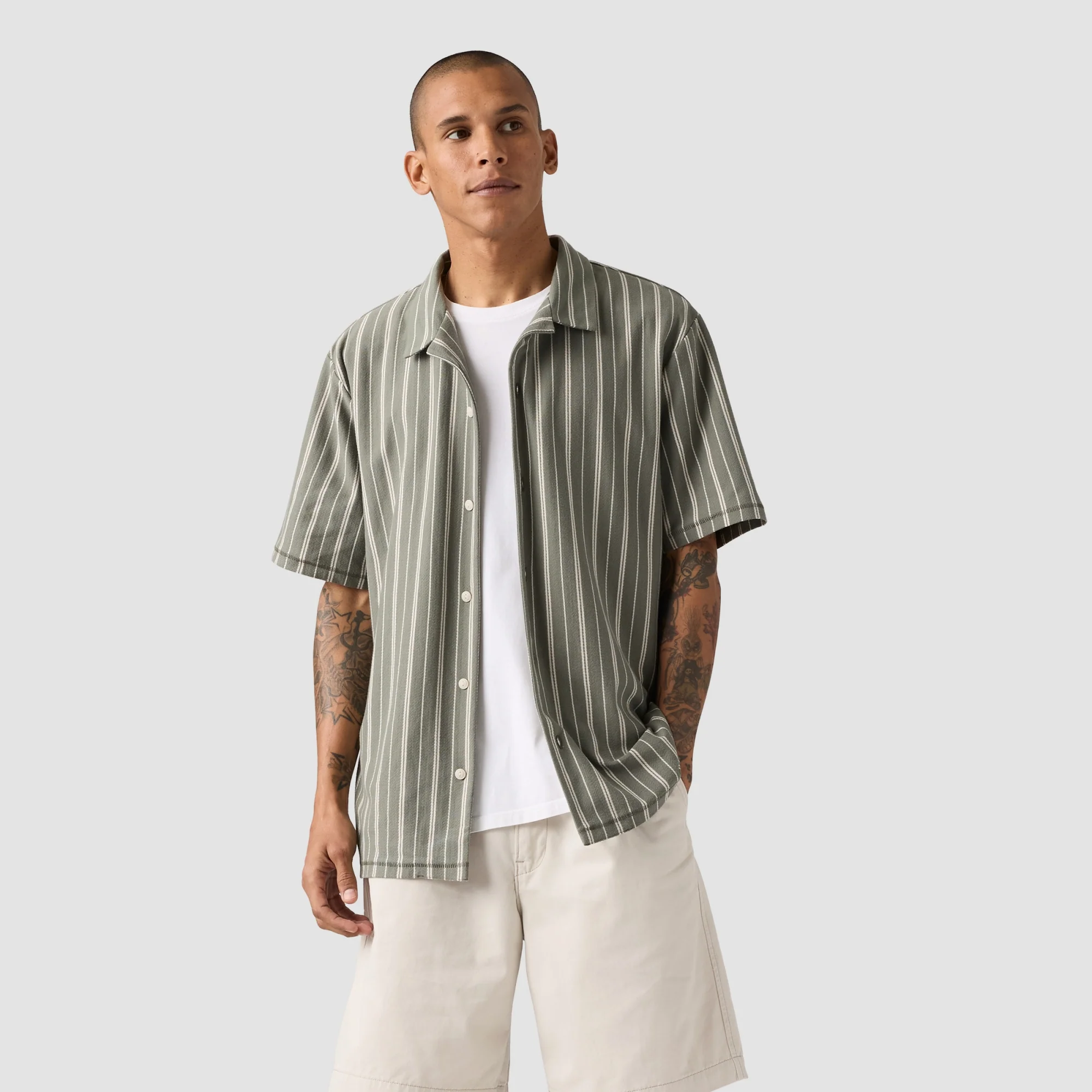 LEVI'S® MEN'S KNIT CAMP SHIRT - MULTI COLOUR