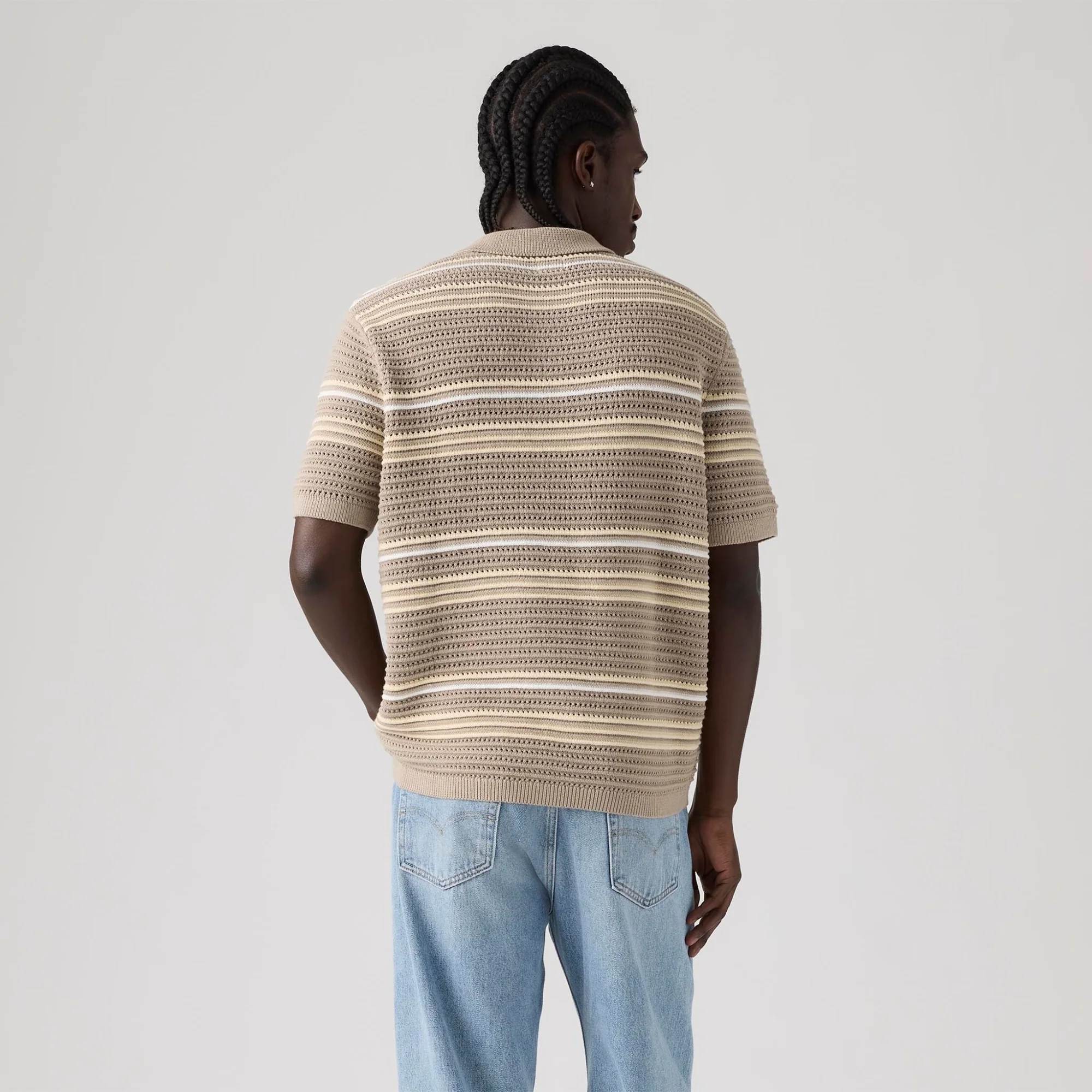 LEVI'S® MEN'S LAGUNA SWEATER POLO - NEUTRAL - Image 3