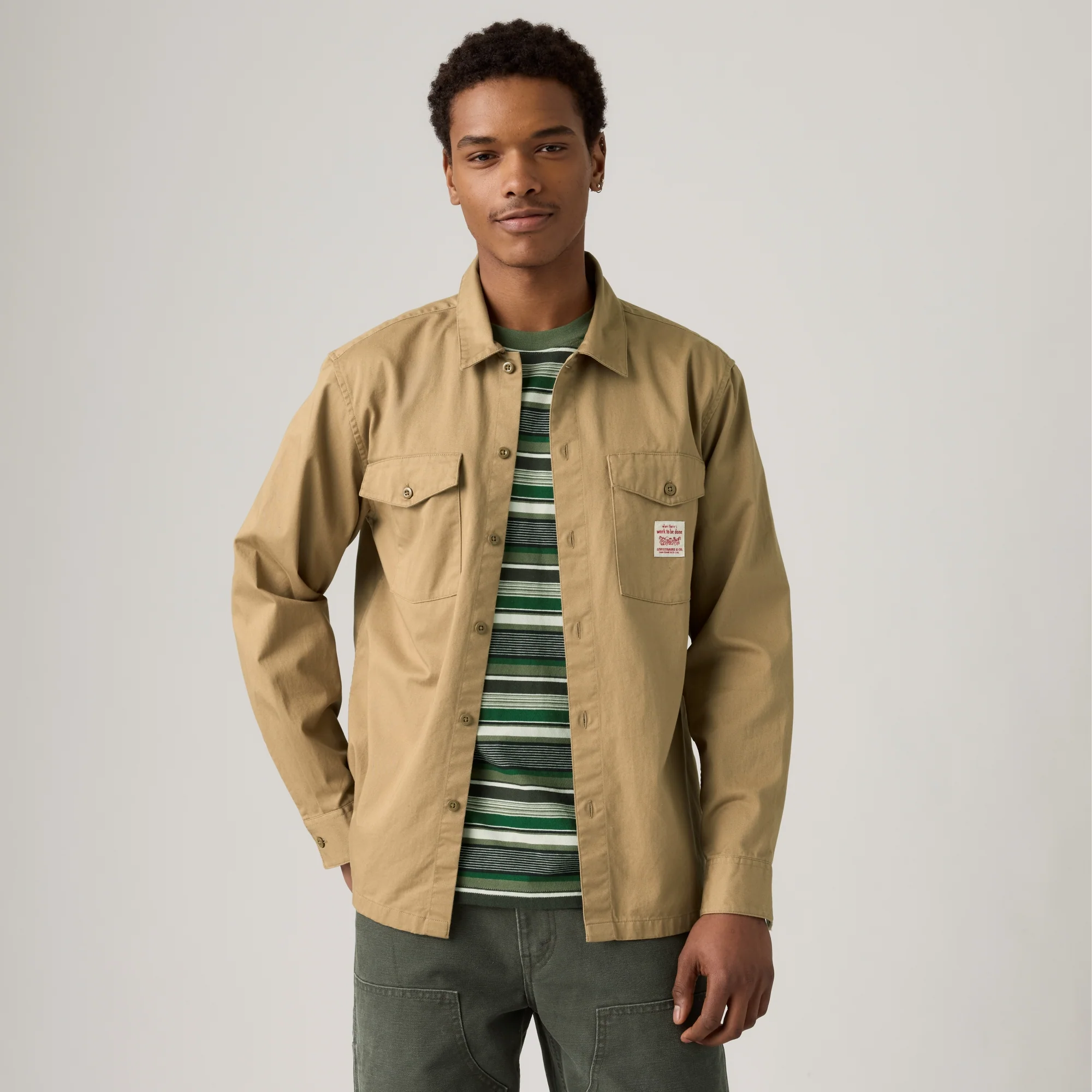 LEVI'S® MEN'S LONG-SLEEVE WORKER SHIRT - MULTI COLOUR - Image 2