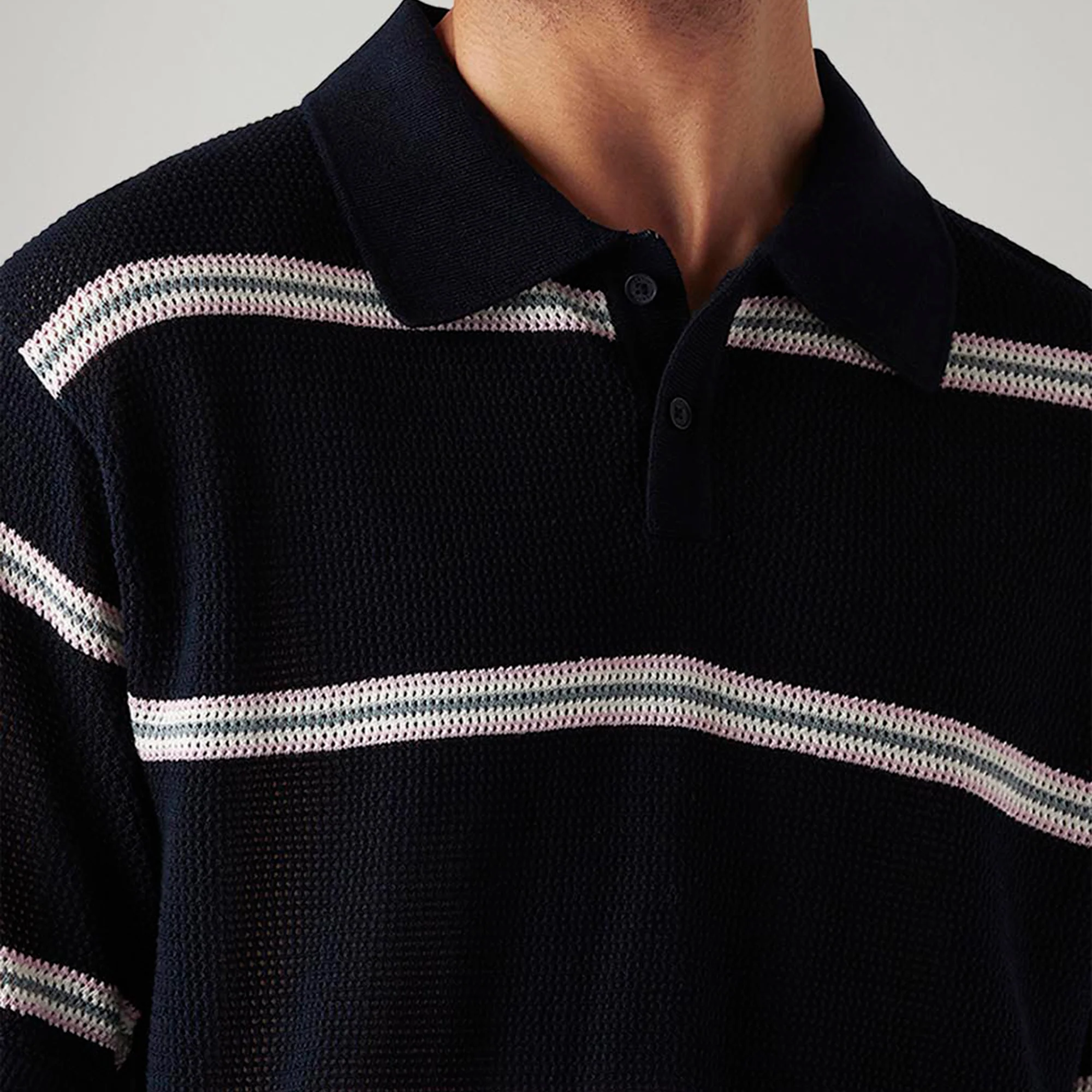 LEVI'S® MEN'S LOOSE FIT POLO T-SHIRTS - NAVY - Image 4