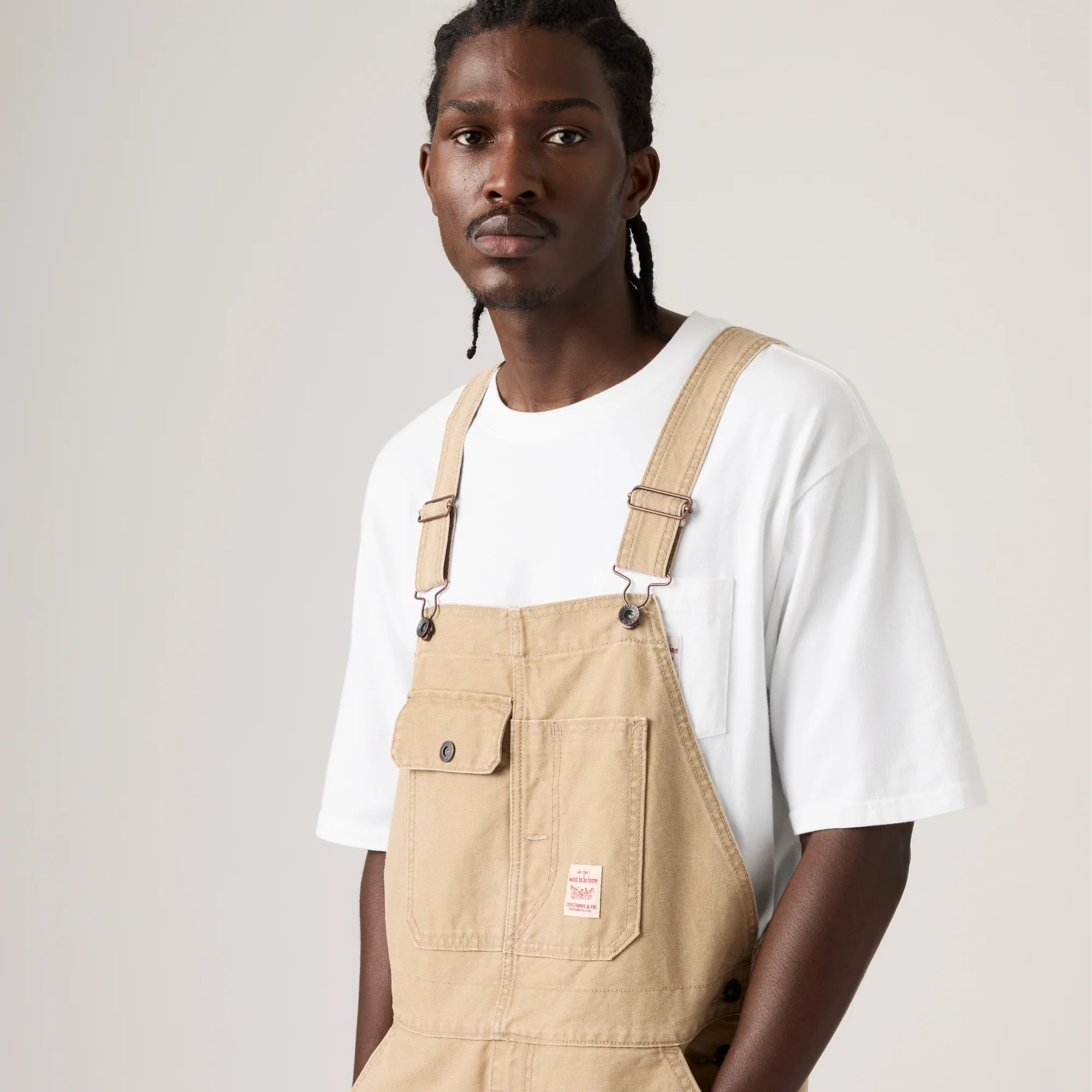 LEVI'S® MEN'S LOOSE OVERALLS - BROWN - Image 5