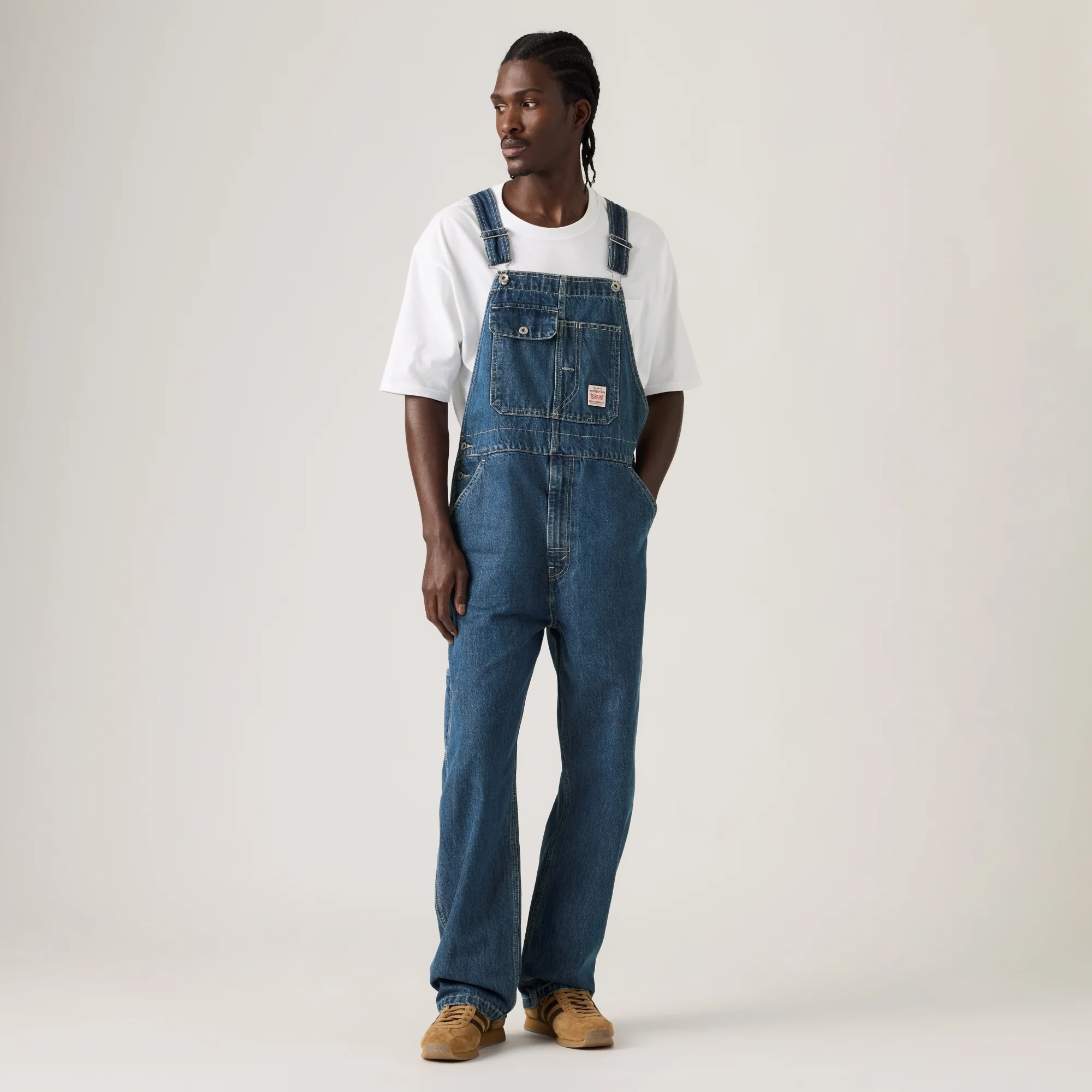 LEVI'S® MEN'S LOOSE OVERALLS - DARK WASH - Image 2