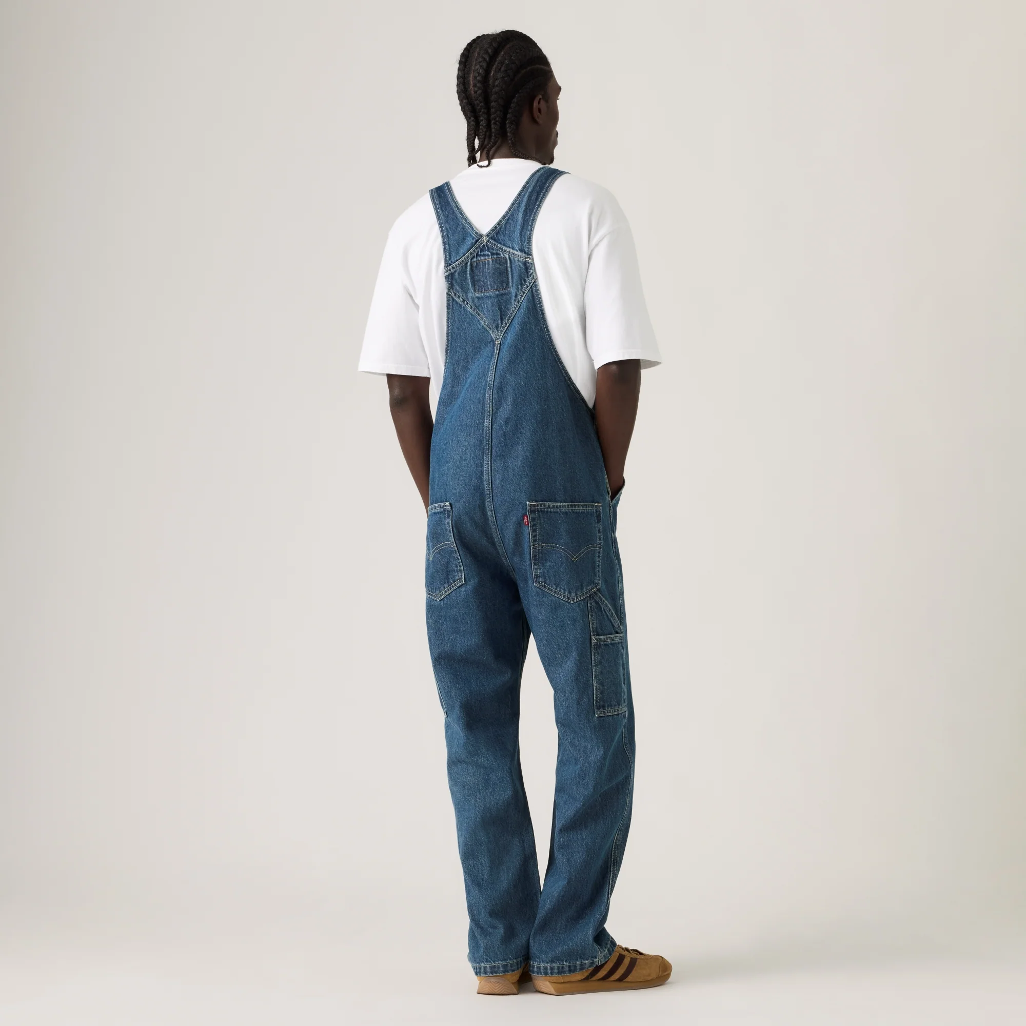 LEVI'S® MEN'S LOOSE OVERALLS - DARK WASH - Image 3
