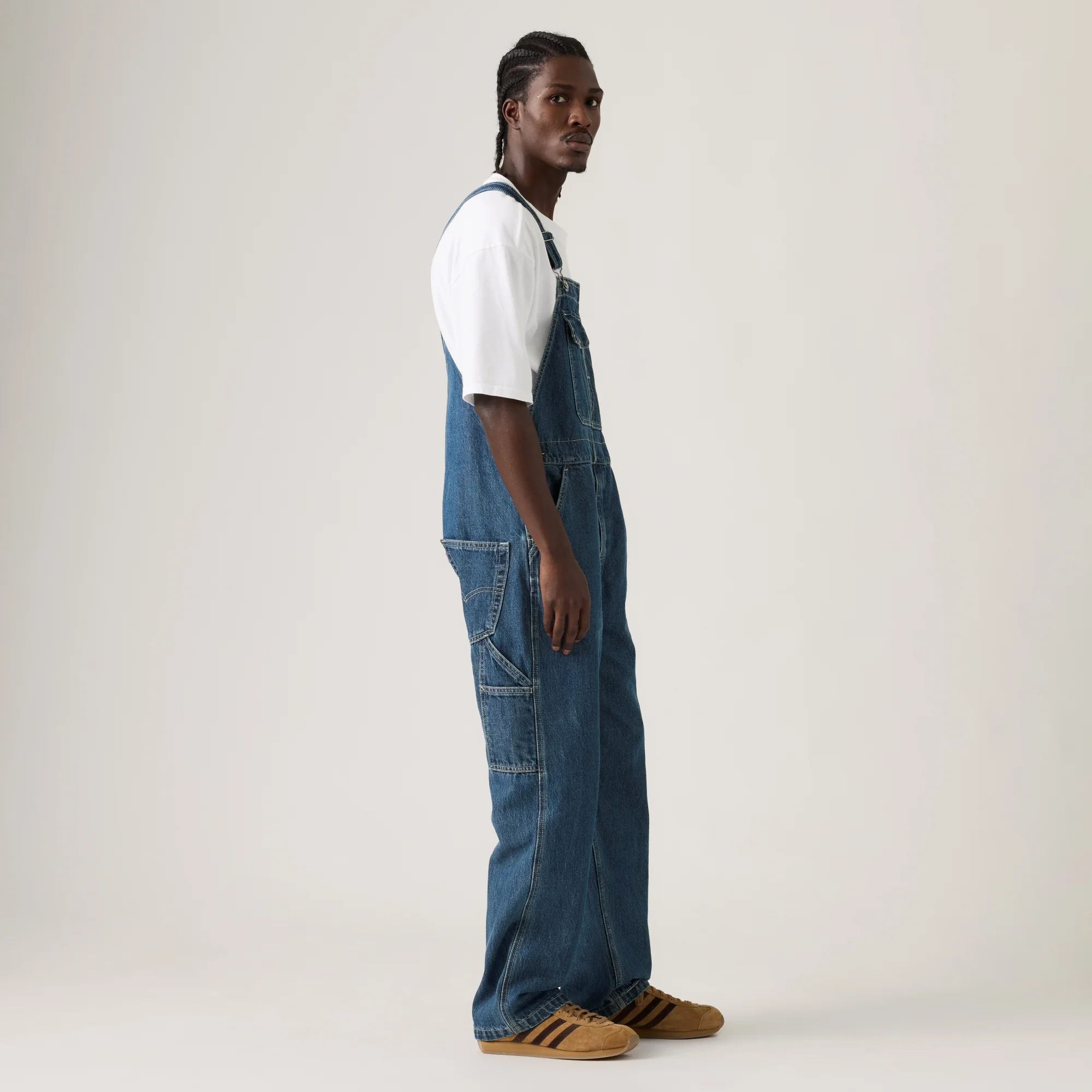 LEVI'S® MEN'S LOOSE OVERALLS - DARK WASH - Image 4